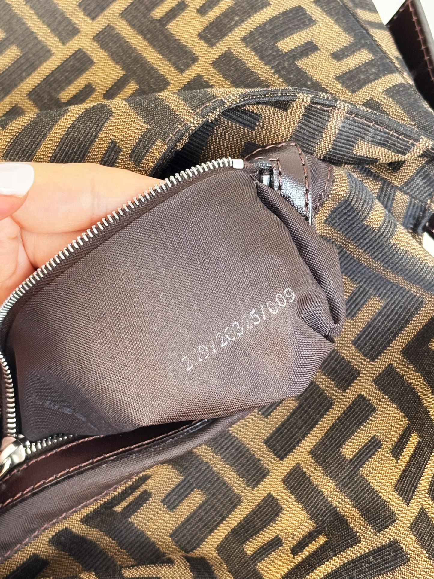 Fendi Vintage Zucca Mamma Baguette Shoulder Bag