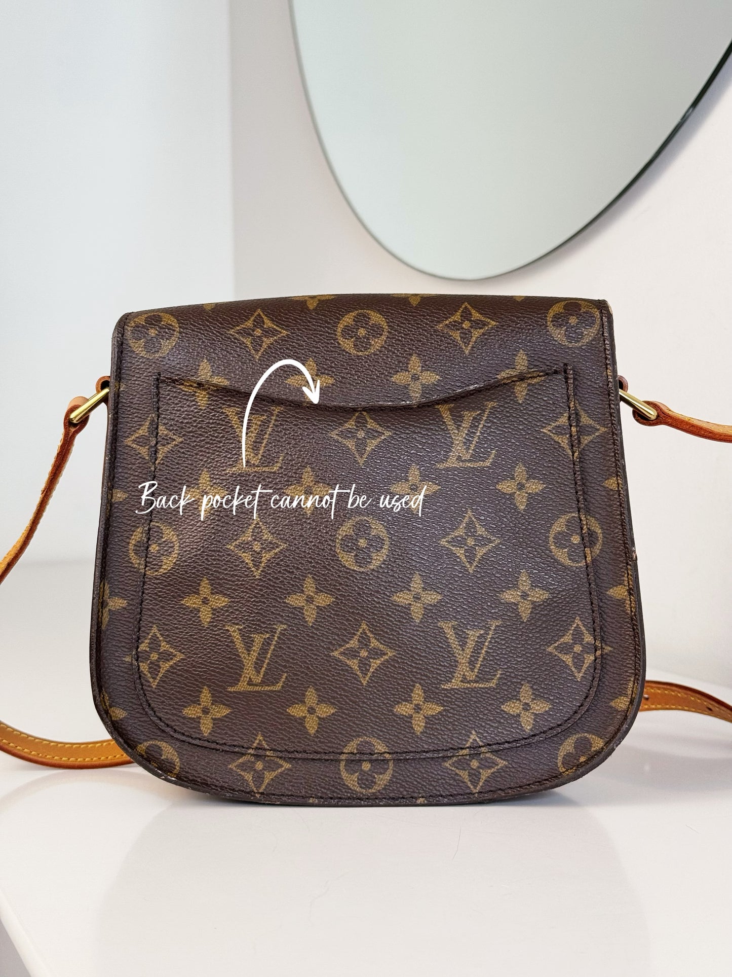 Louis Vuitton Vintage Saint Cloud MM Crossbody Bag