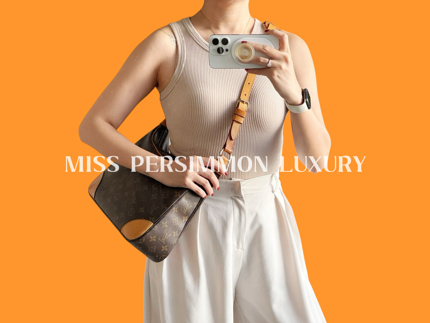 Louis Vuitton Vintage Boulogne Shoulder Crossbody Bag