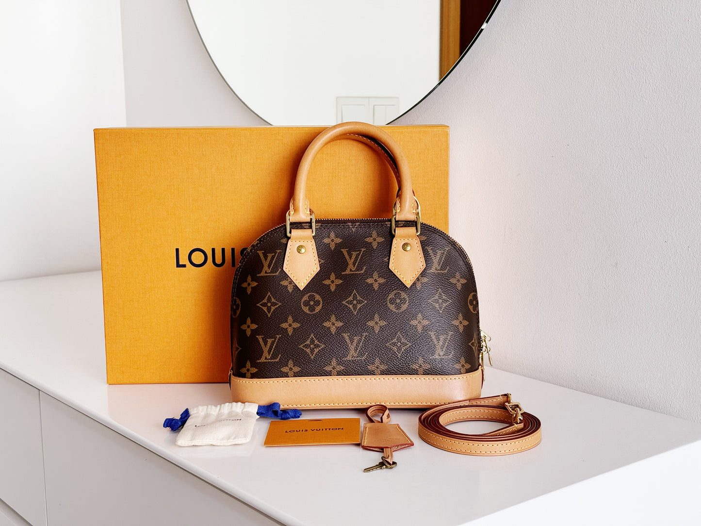 Louis Vuitton Alma BB Handbag Crossbody Bag