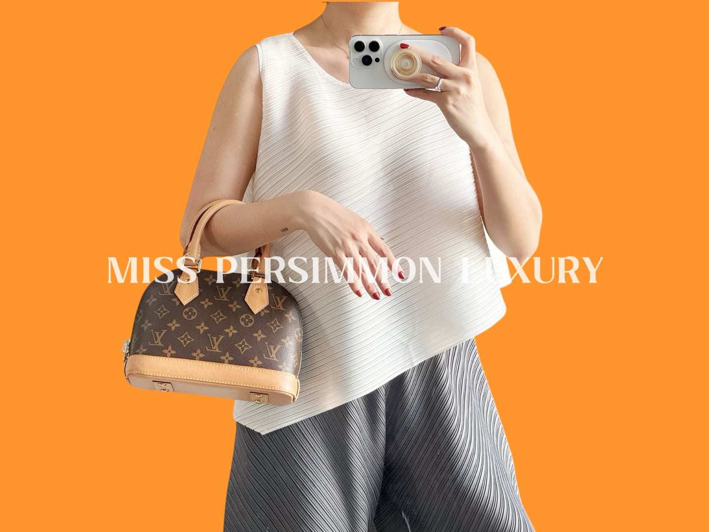 Louis Vuitton Alma BB Handbag Crossbody Bag