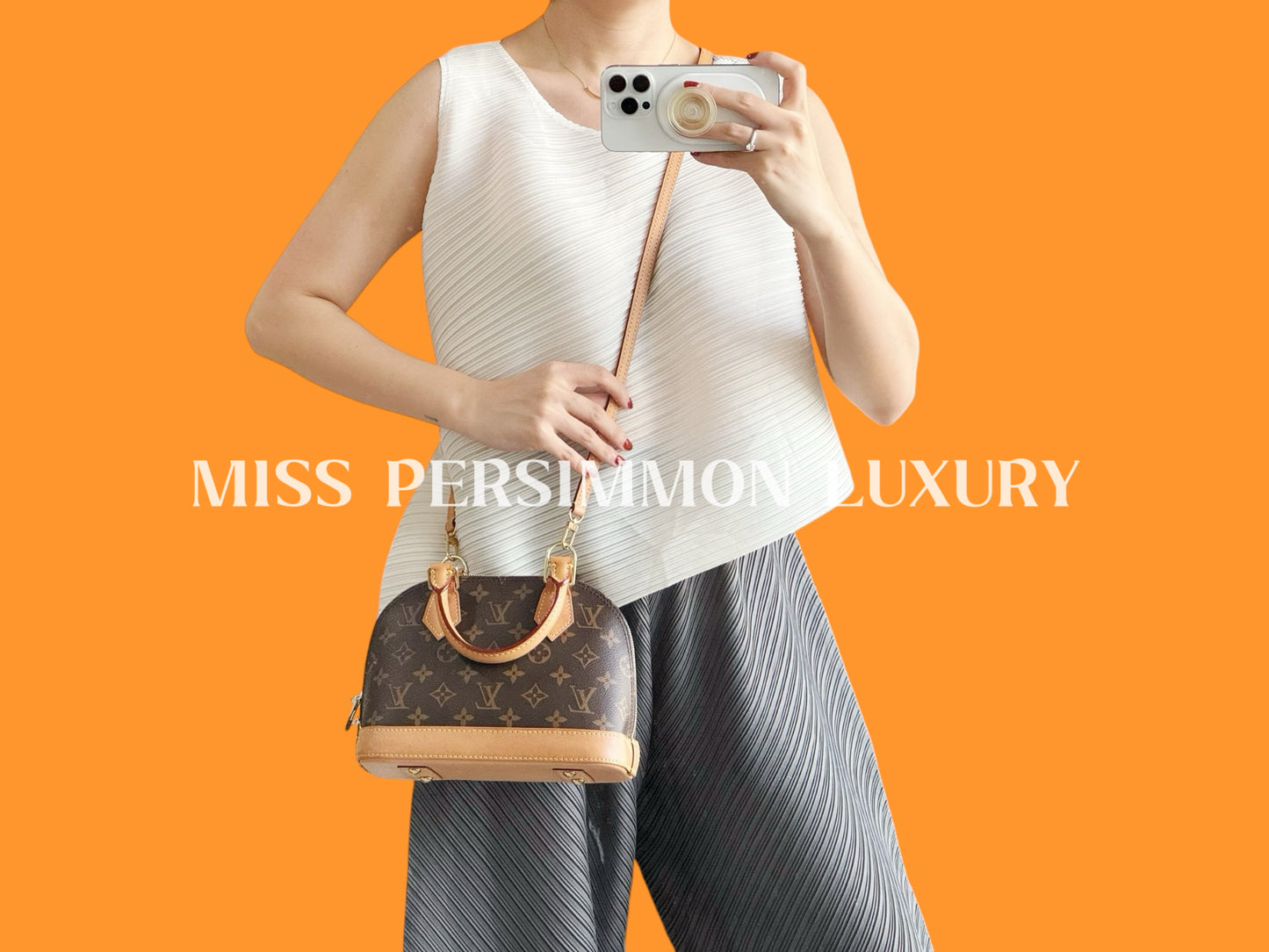 Louis Vuitton Alma BB Handbag Crossbody Bag