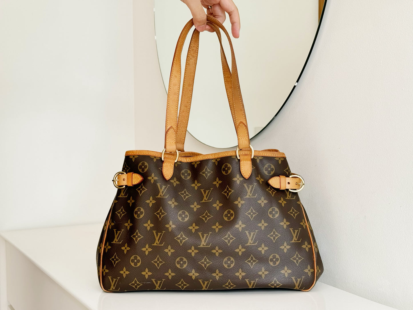 Louis Vuitton Vintage Batignolles Shoulder Tote Bag