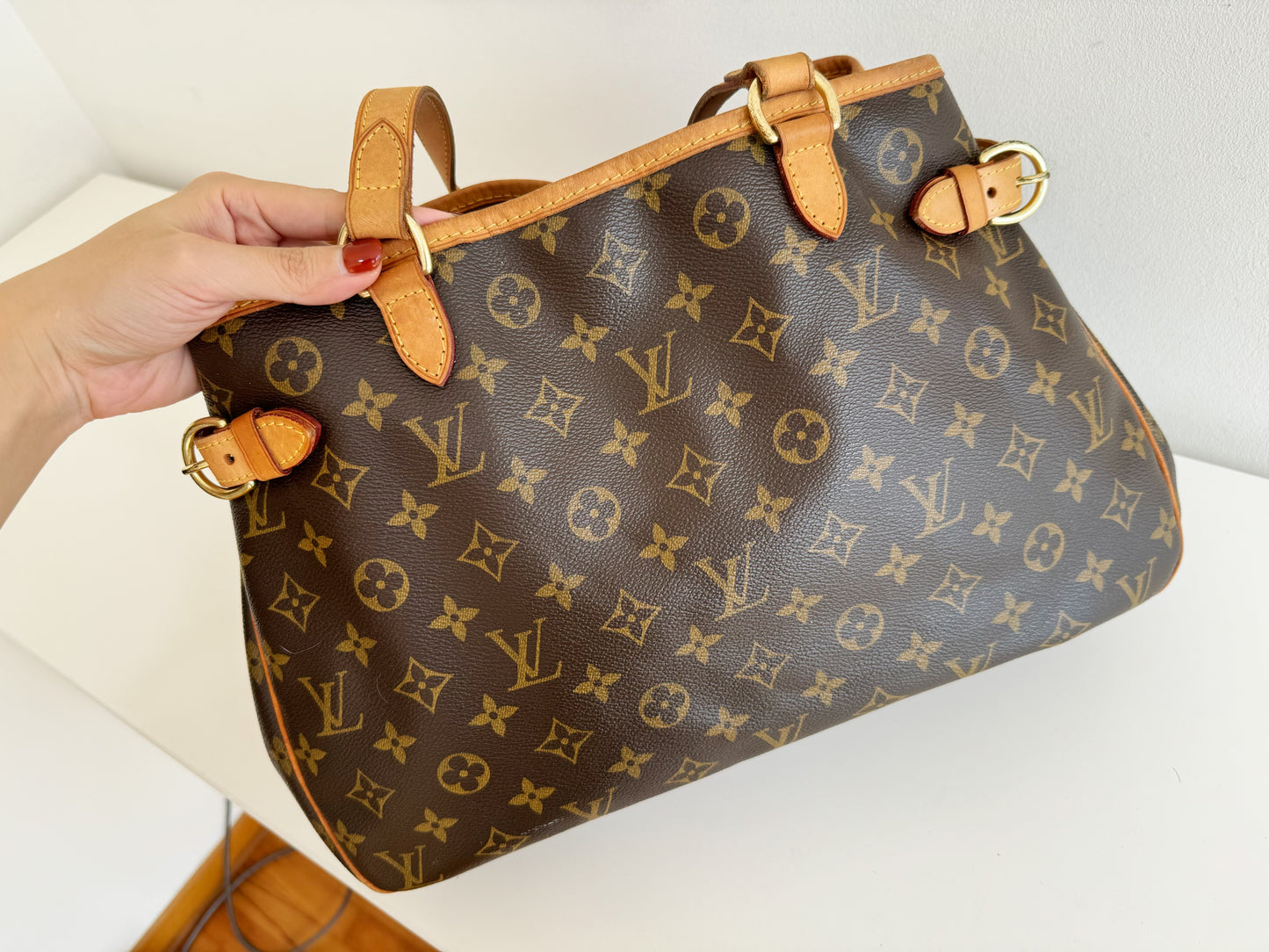 Louis Vuitton Vintage Batignolles Shoulder Tote Bag