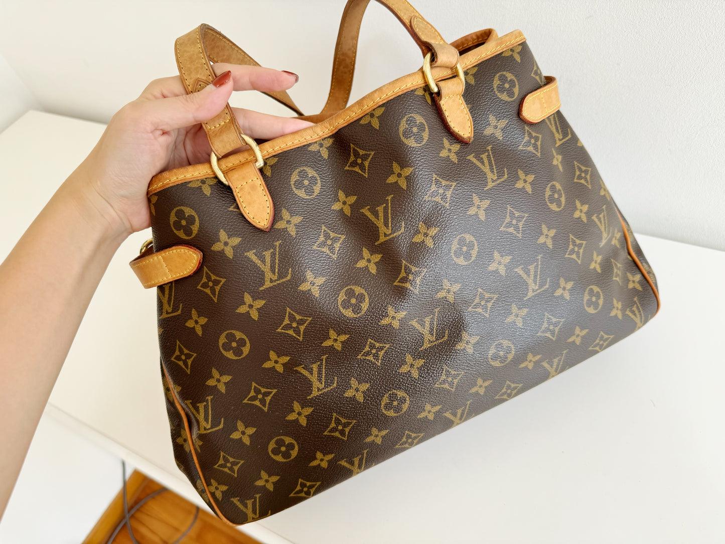 Louis Vuitton Vintage Batignolles Shoulder Tote Bag