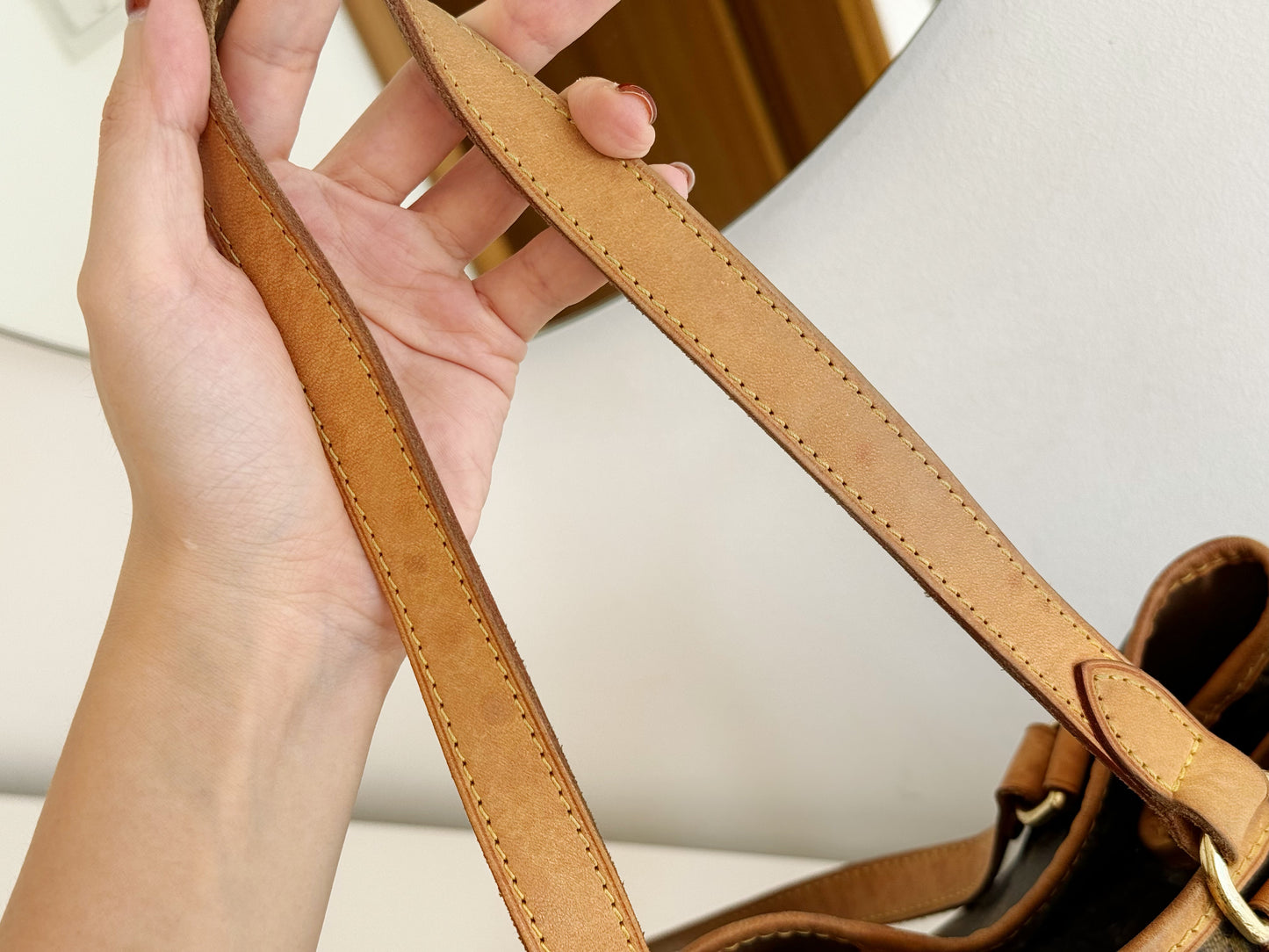 Louis Vuitton Vintage Batignolles Shoulder Tote Bag