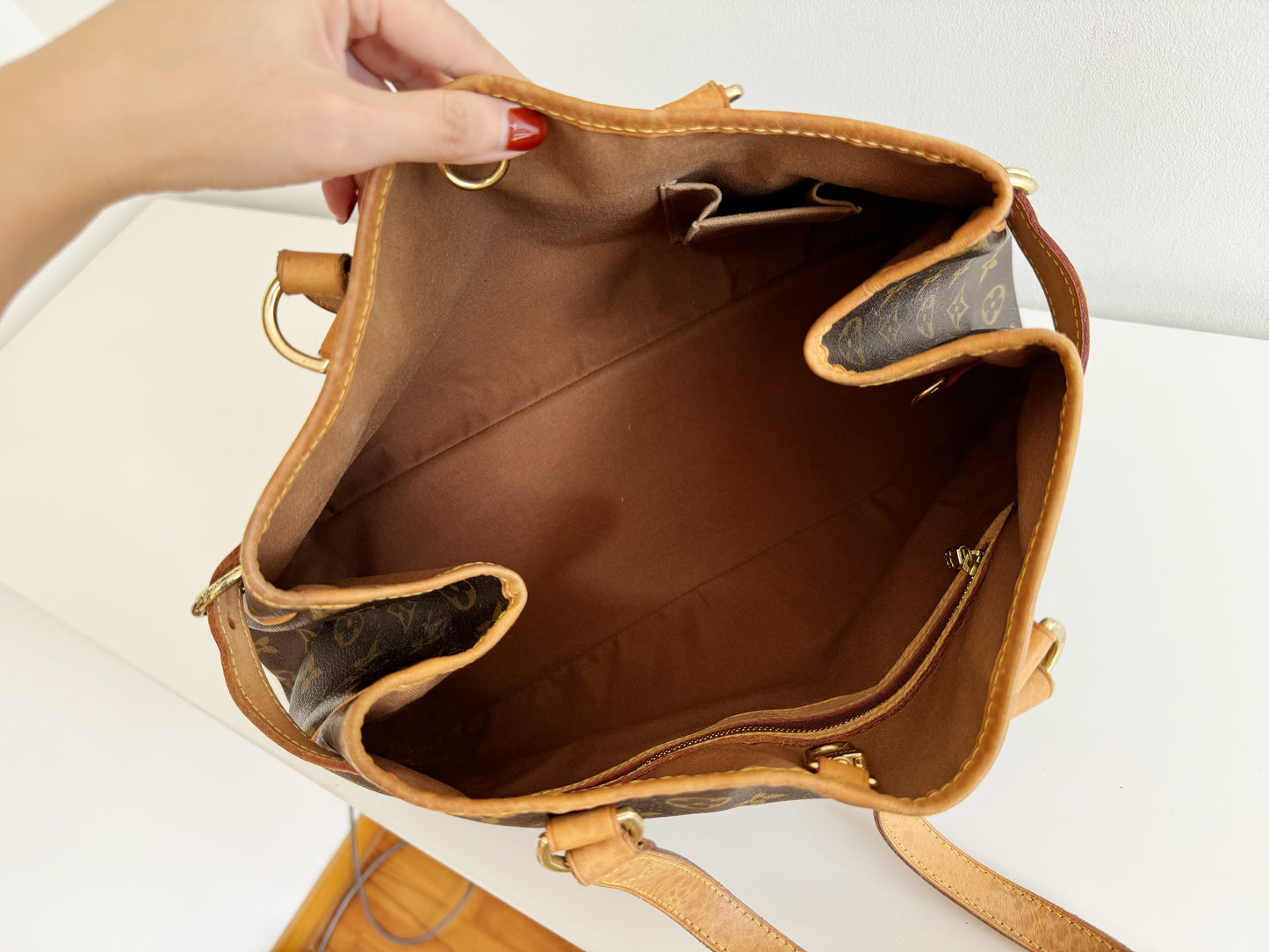 Louis Vuitton Vintage Batignolles Shoulder Tote Bag