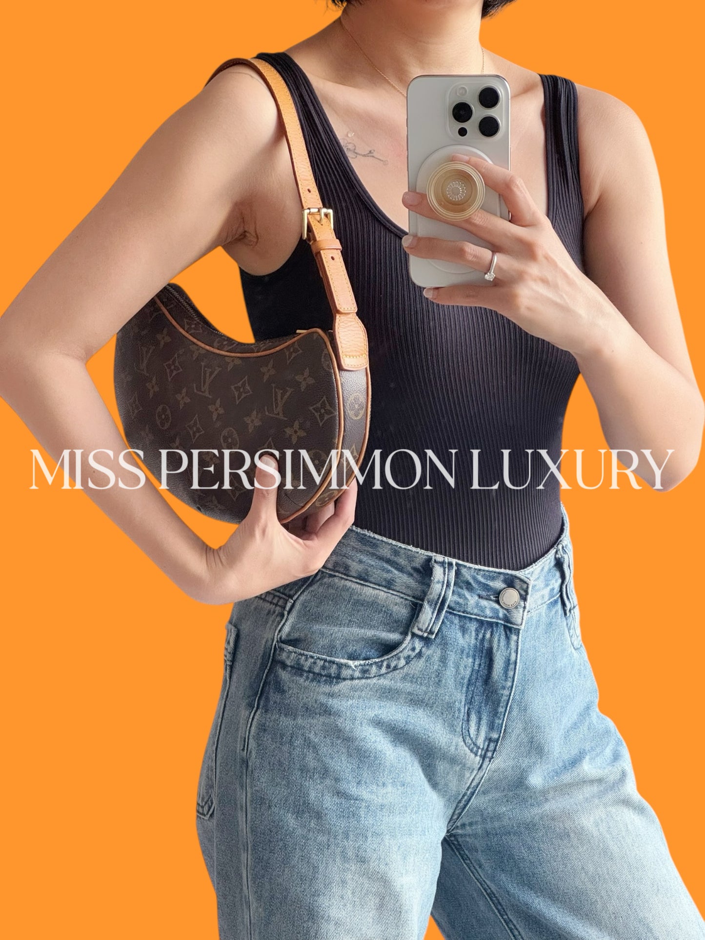 Louis Vuitton Vintage Croissant PM Shoulder Bag