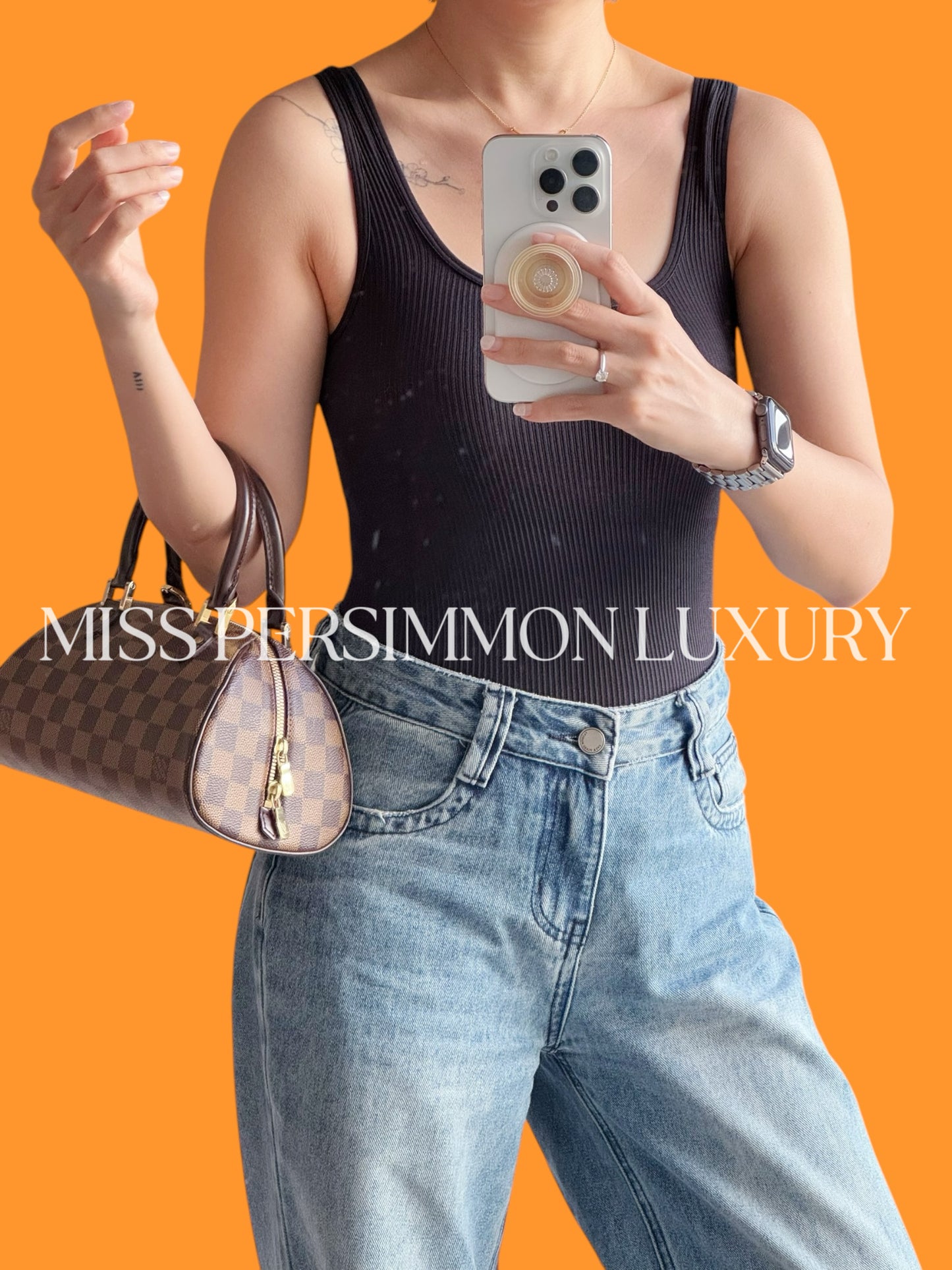 Louis Vuitton Vintage Damier Ribera Handbag Crossbody Bag