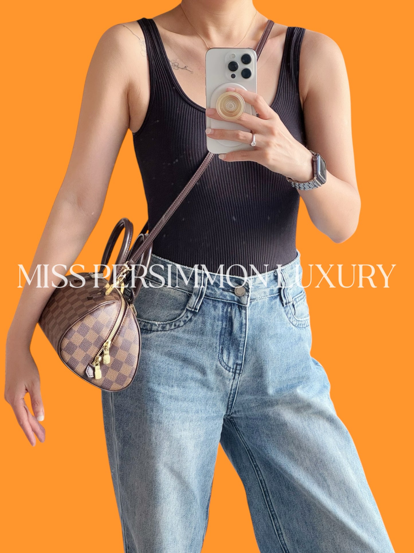 Louis Vuitton Vintage Damier Ribera Handbag Crossbody Bag
