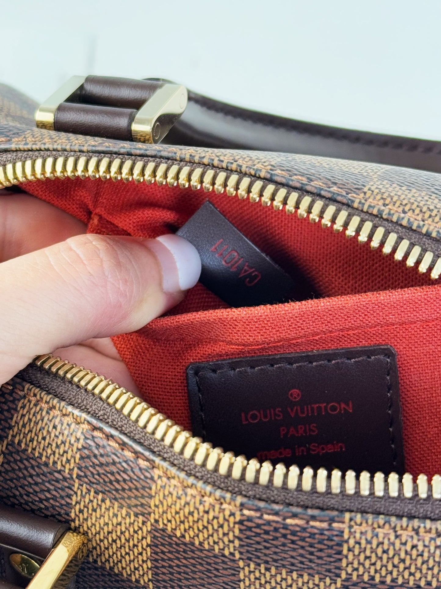 Louis Vuitton Vintage Damier Ribera Handbag Crossbody Bag