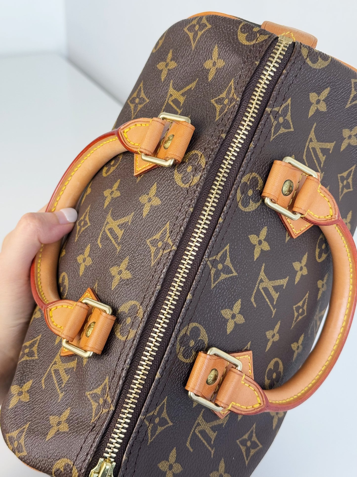 Louis Vuitton Vintage Speedy 25 Handbag Crossbody Bag