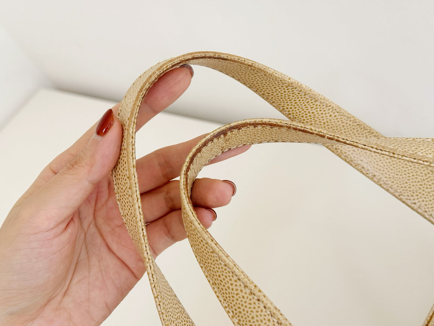 Chanel Vintage Caviar Shoulder Tote Bag