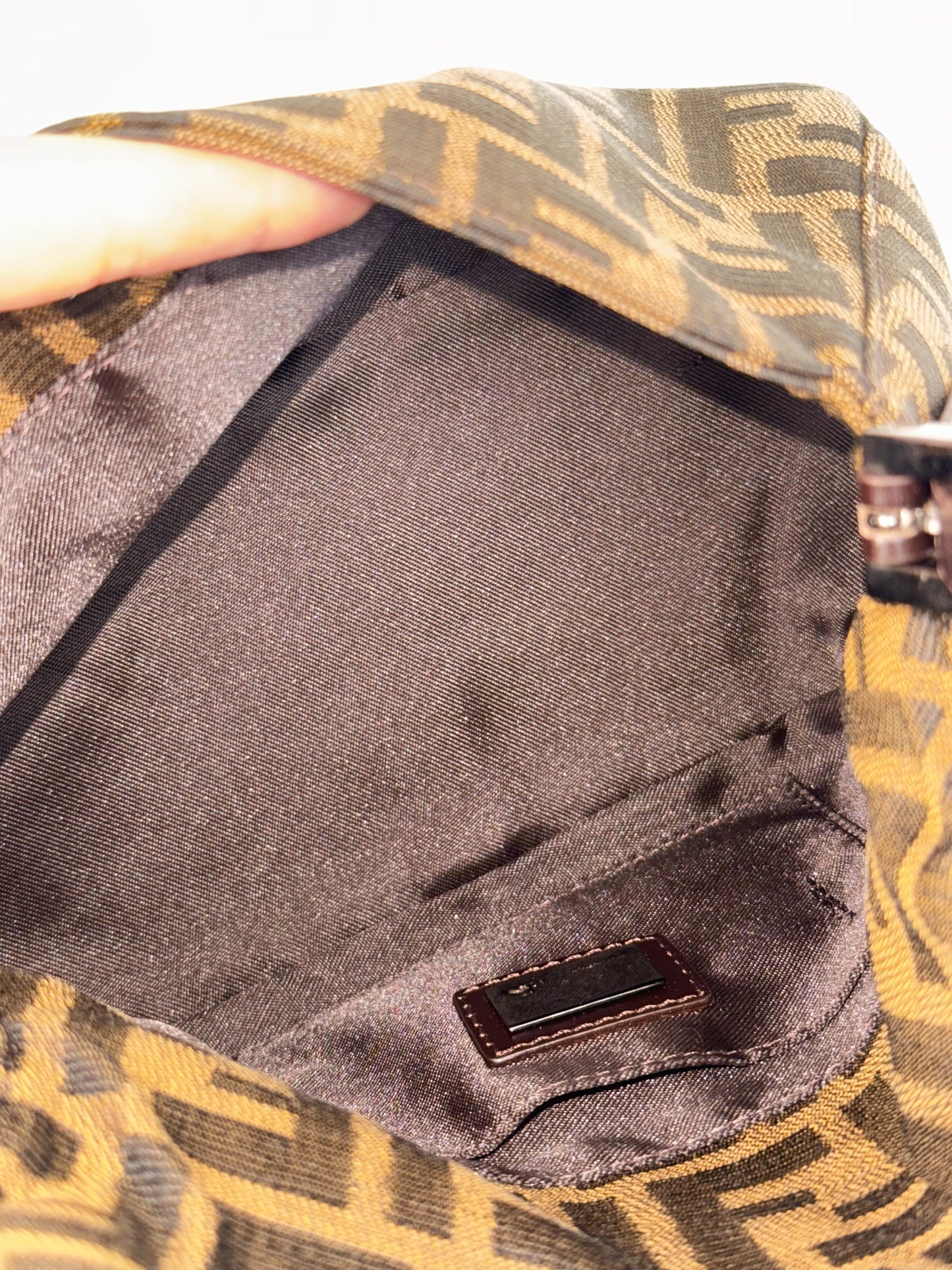 Fendi Vintage Mini Zucca Mamma Baguette Shoulder Bag