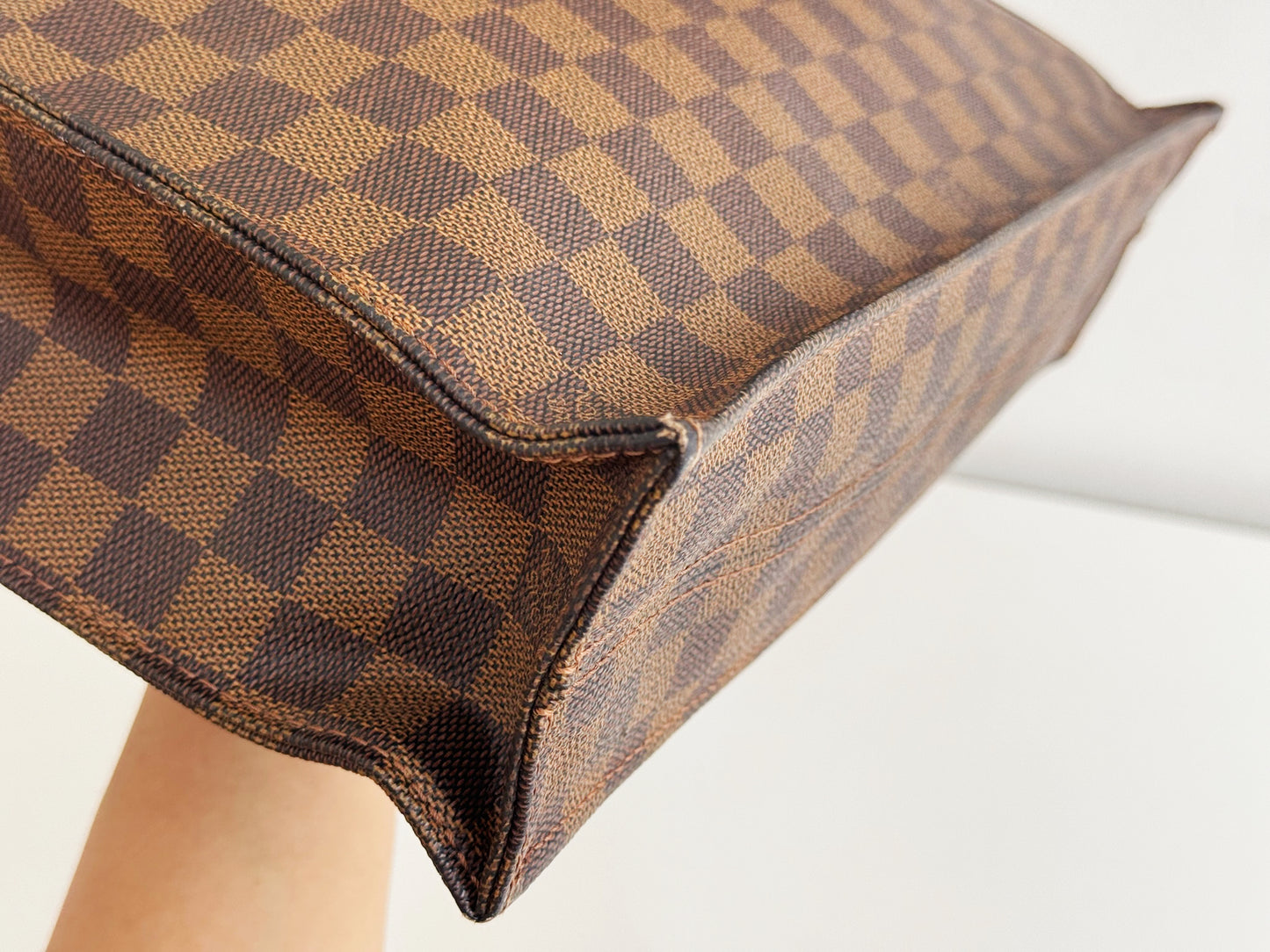 Louis Vuitton Vintage Damier Sac Plat Tote Handbag Shoulder Crossbody Bag
