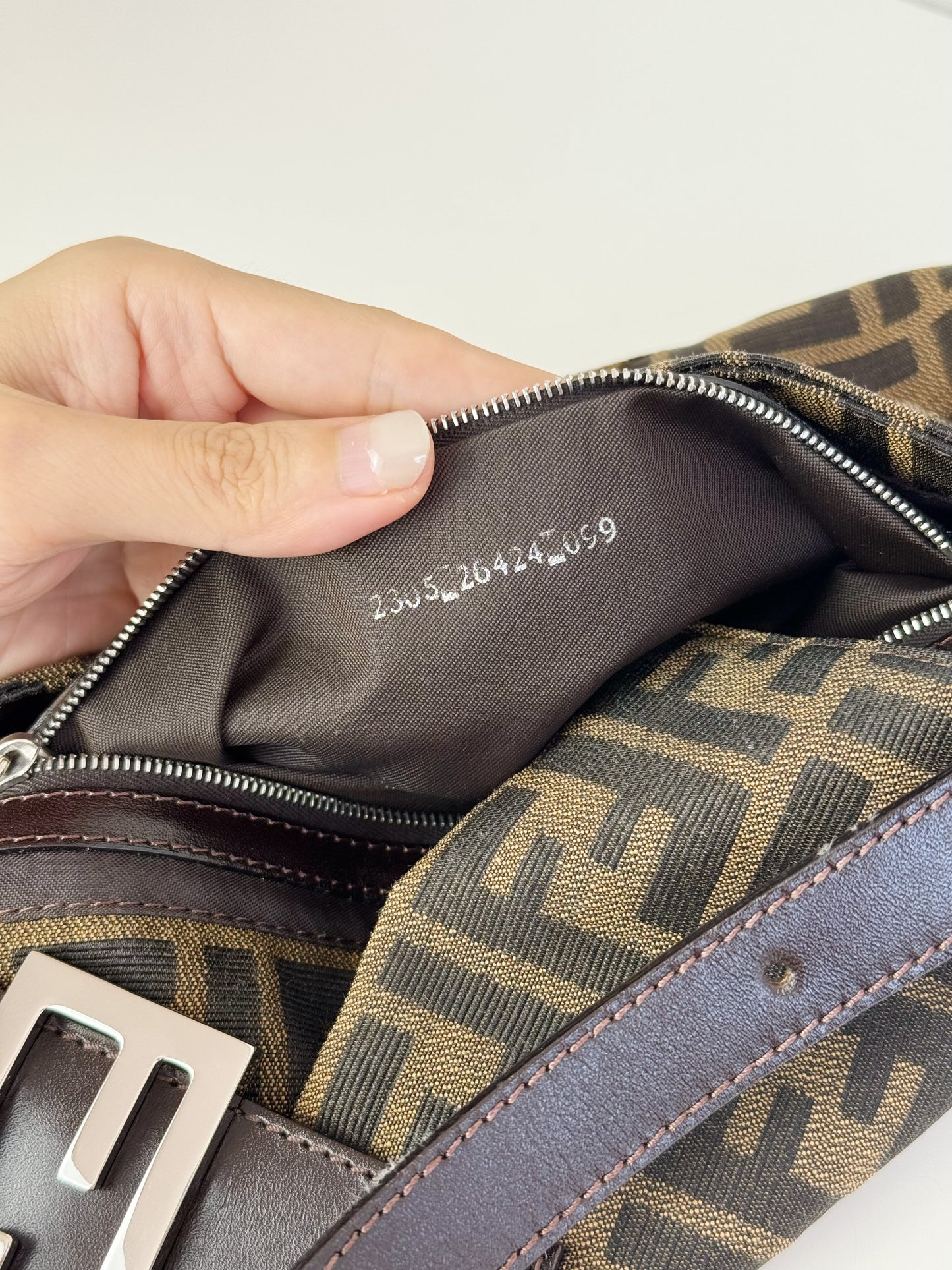 Fendi Vintage Zucca Baguette Shoulder Bag