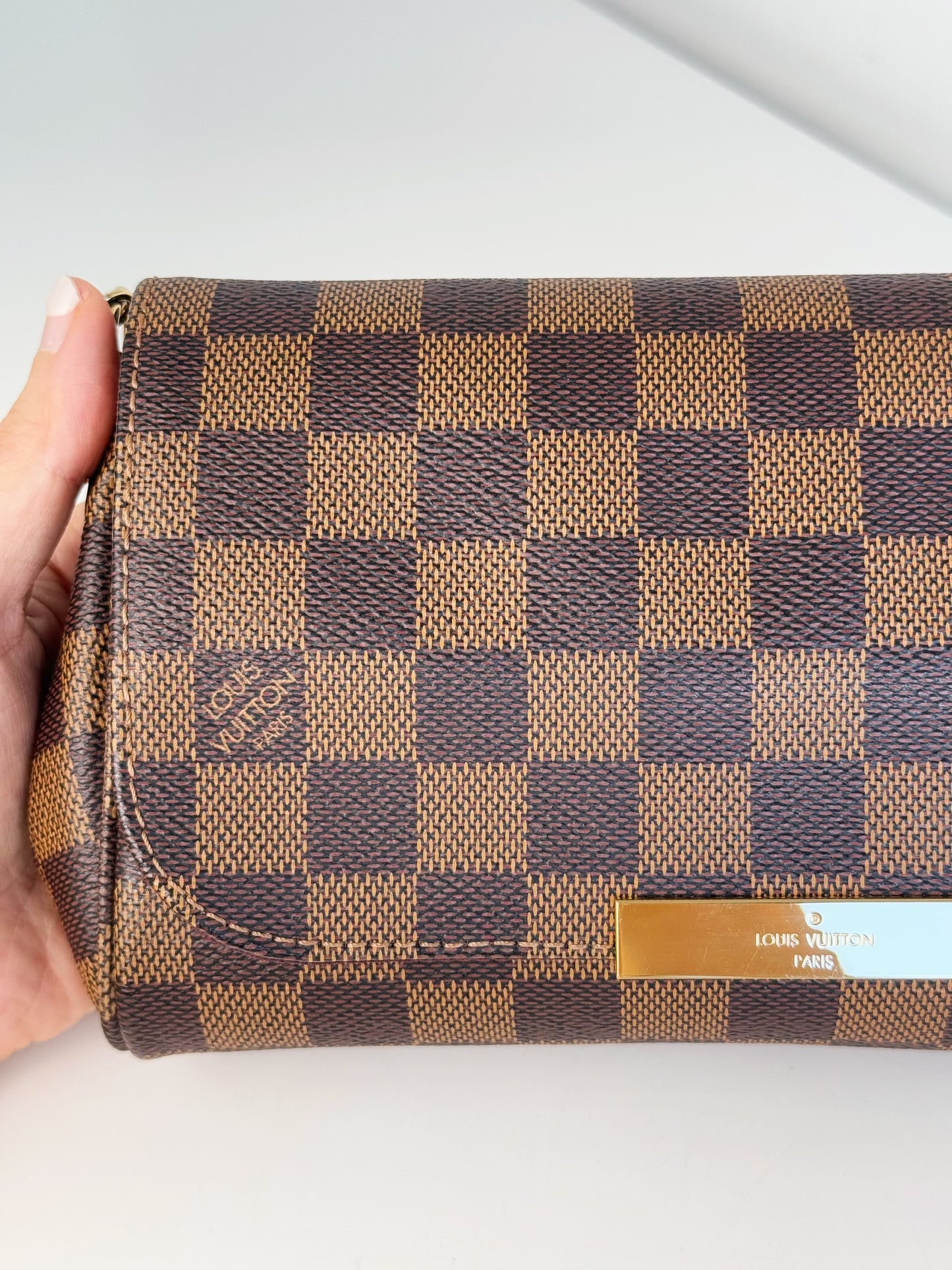 Louis Vuitton Vintage Damier Favorite PM Shoulder Crossbody Bag