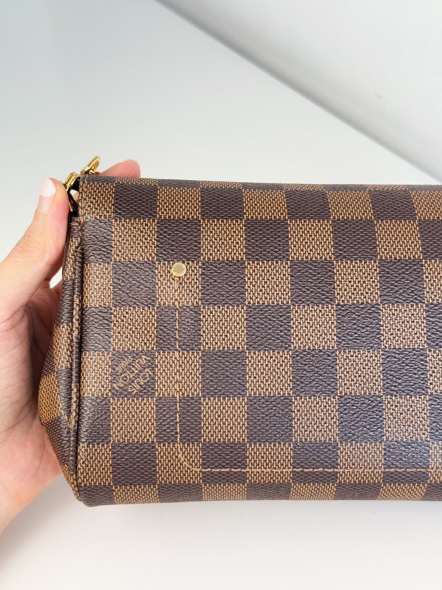 Louis Vuitton Vintage Damier Favorite PM Shoulder Crossbody Bag