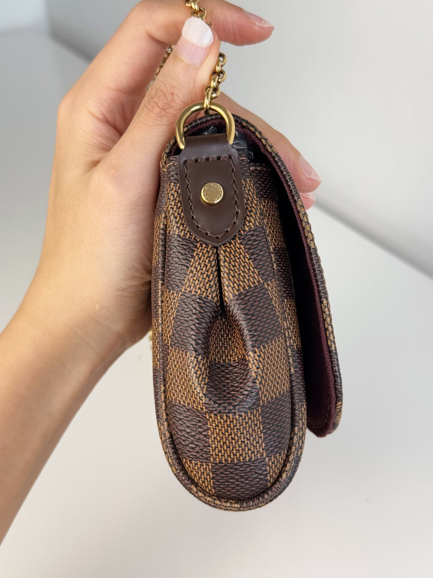 Louis Vuitton Vintage Damier Favorite PM Shoulder Crossbody Bag