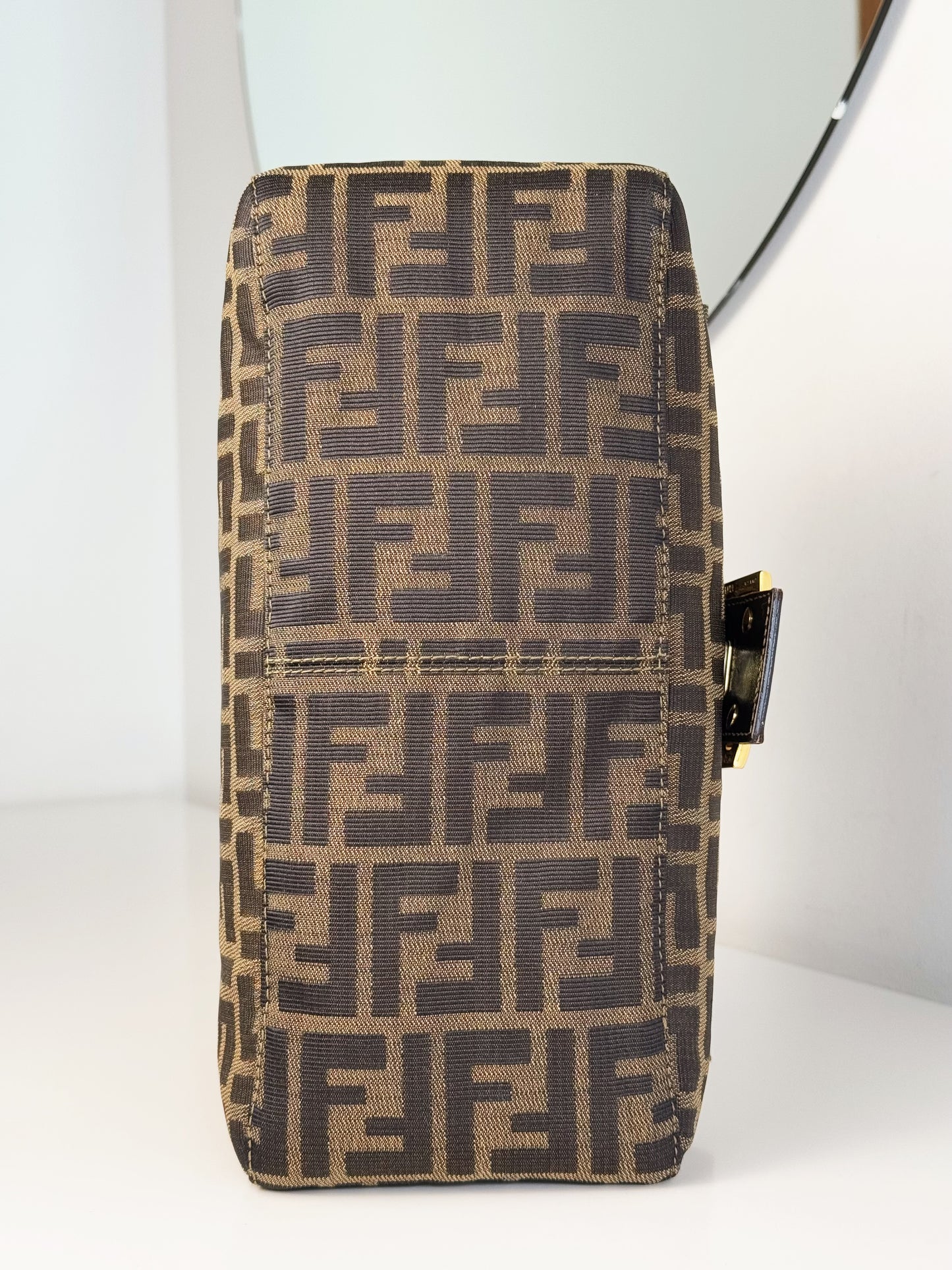 Fendi Vintage Zucca Mamma Baguette Shoulder Bag