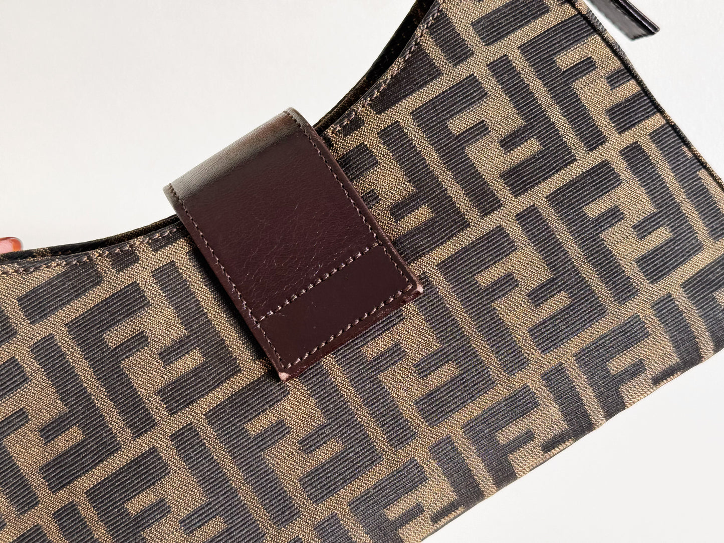 Fendi Vintage Zucca Mini Baguette Shoulder Bag