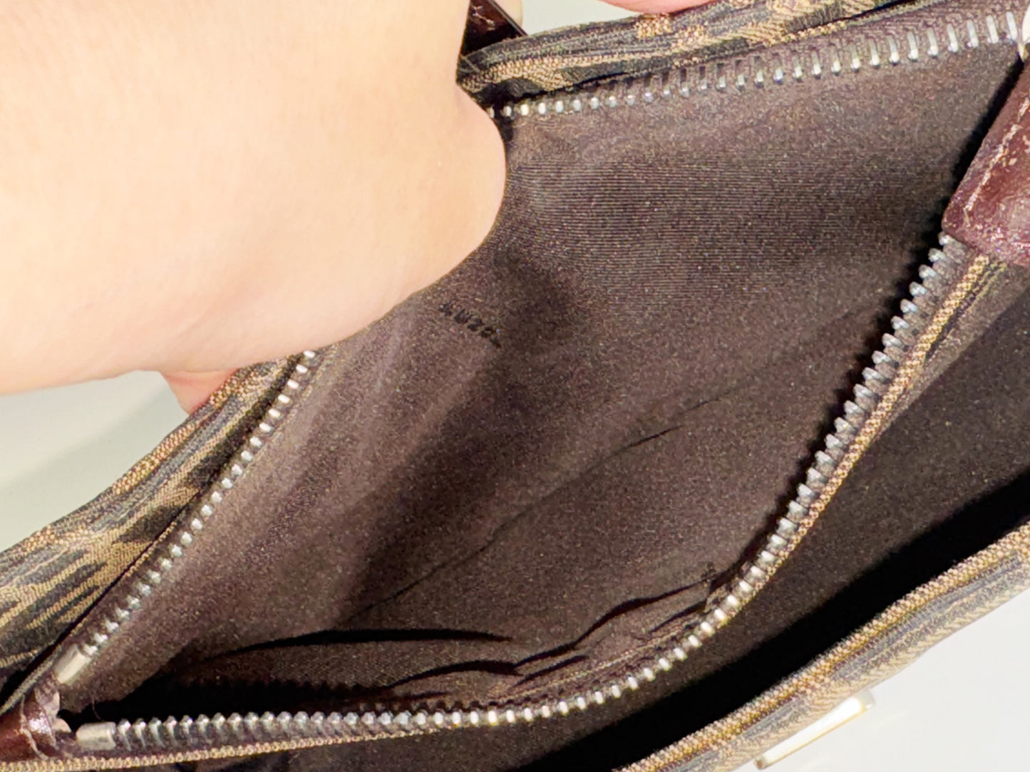 Fendi Vintage Zucca Mini Baguette Shoulder Bag