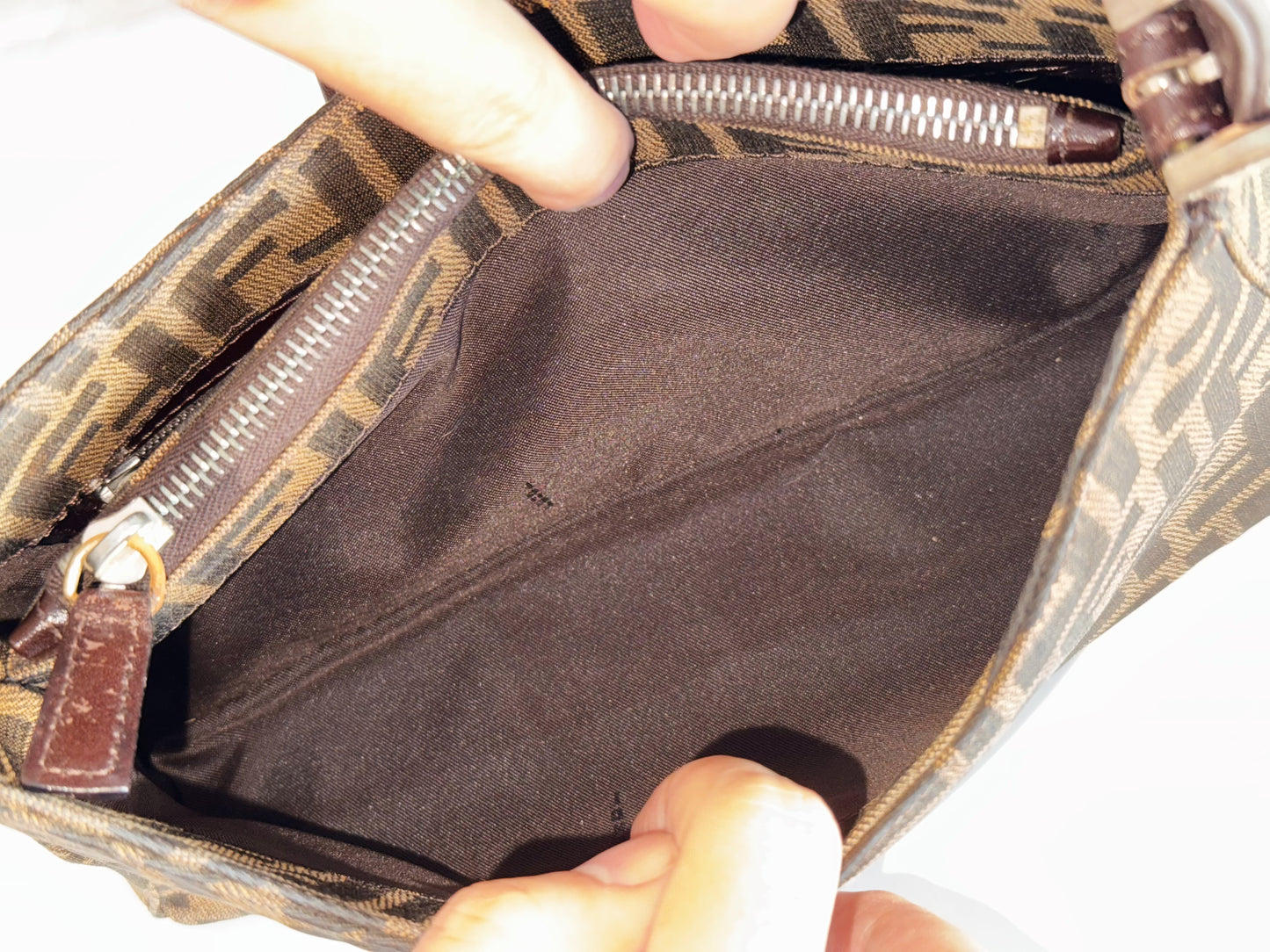 Fendi Vintage Zucca Mini Baguette Shoulder Bag