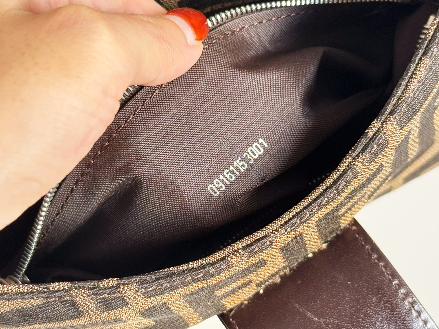 Fendi Vintage Zucca Mini Baguette Shoulder Bag