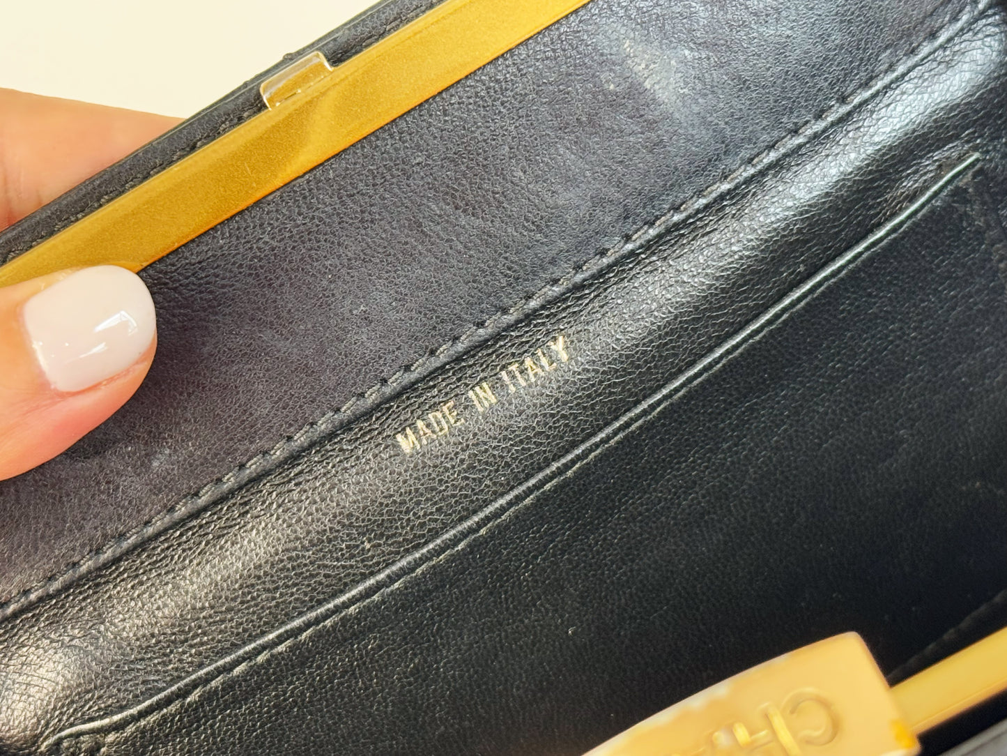 Chanel Vintage Matelasse Calfskin Kisslock Handbag