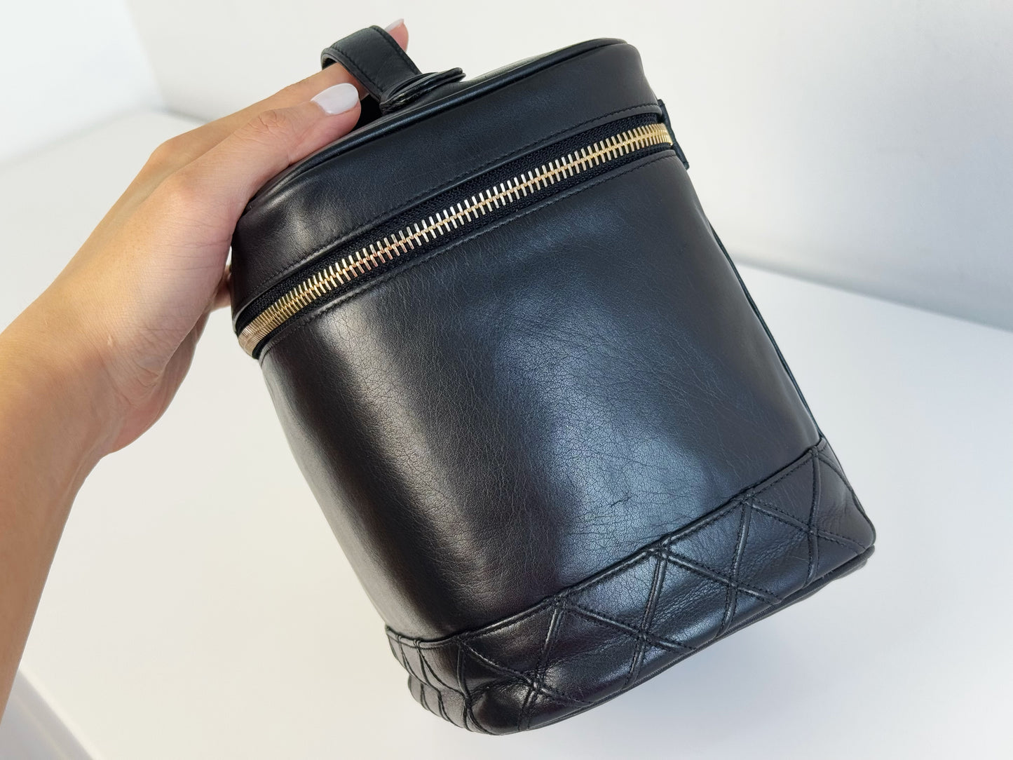 Chanel Vintage Lambskin Vanity Crossbody Bag