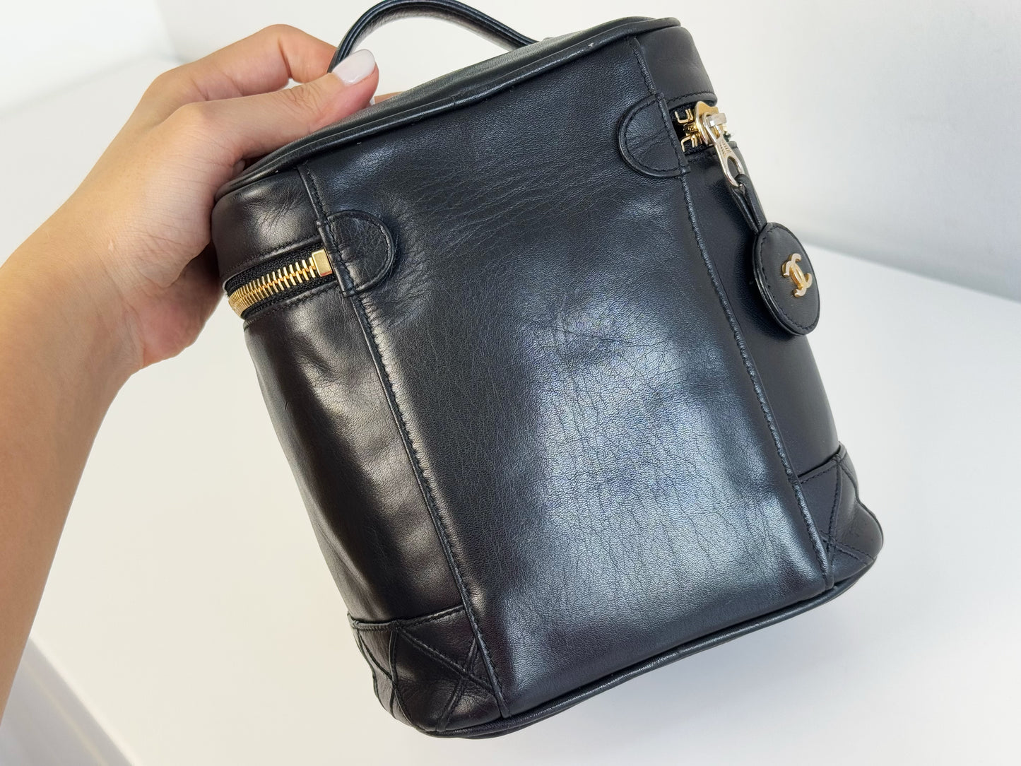 Chanel Vintage Lambskin Vanity Crossbody Bag