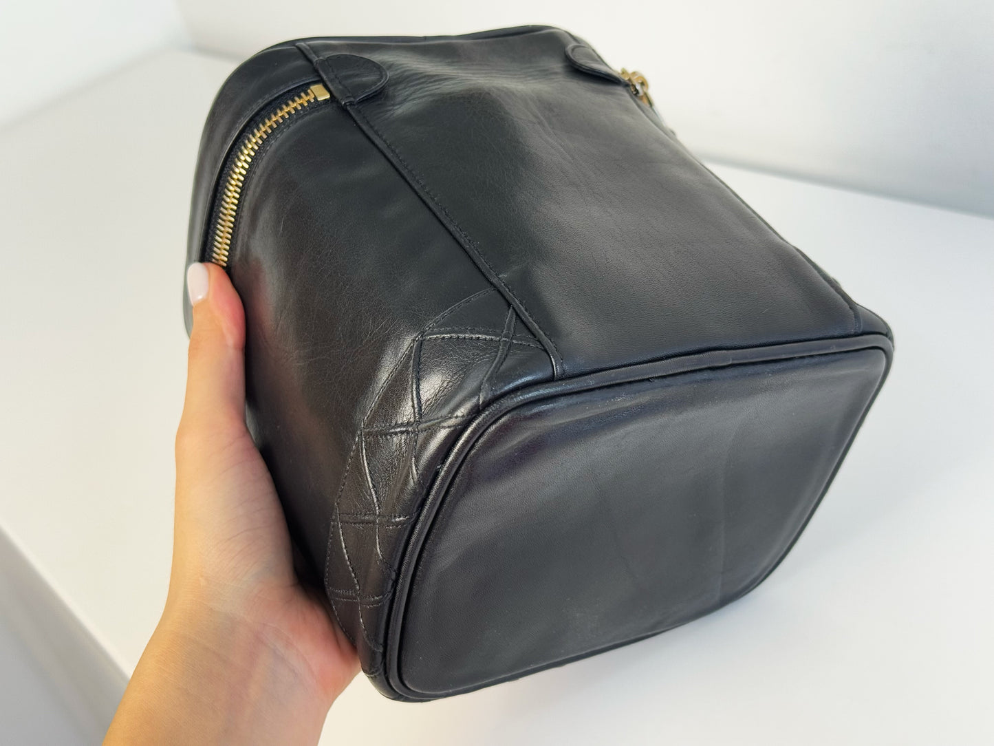 Chanel Vintage Lambskin Vanity Crossbody Bag