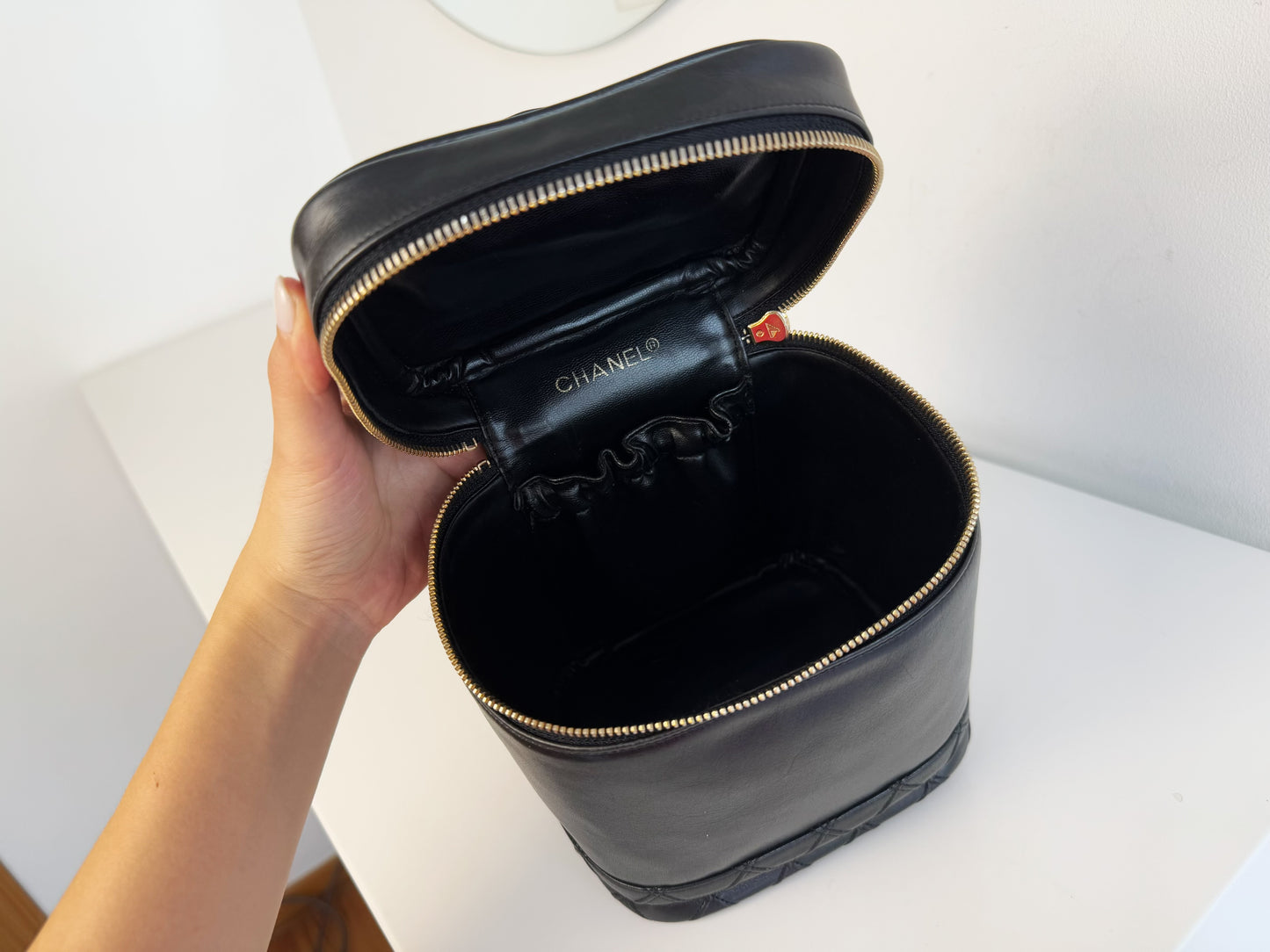 Chanel Vintage Lambskin Vanity Crossbody Bag
