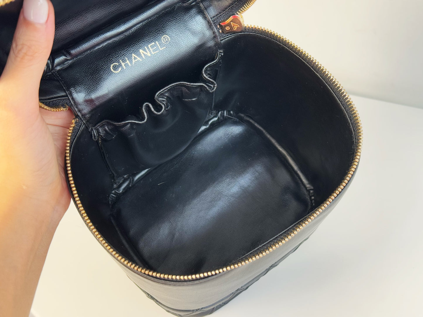 Chanel Vintage Lambskin Vanity Crossbody Bag