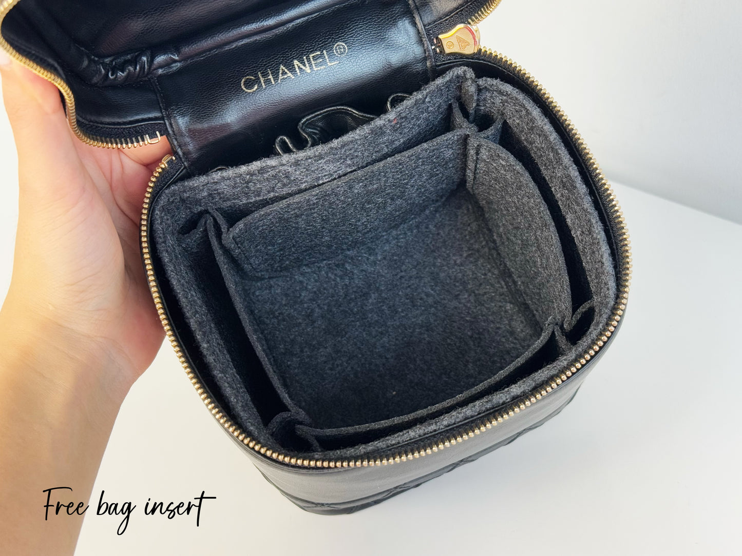 Chanel Vintage Lambskin Vanity Crossbody Bag