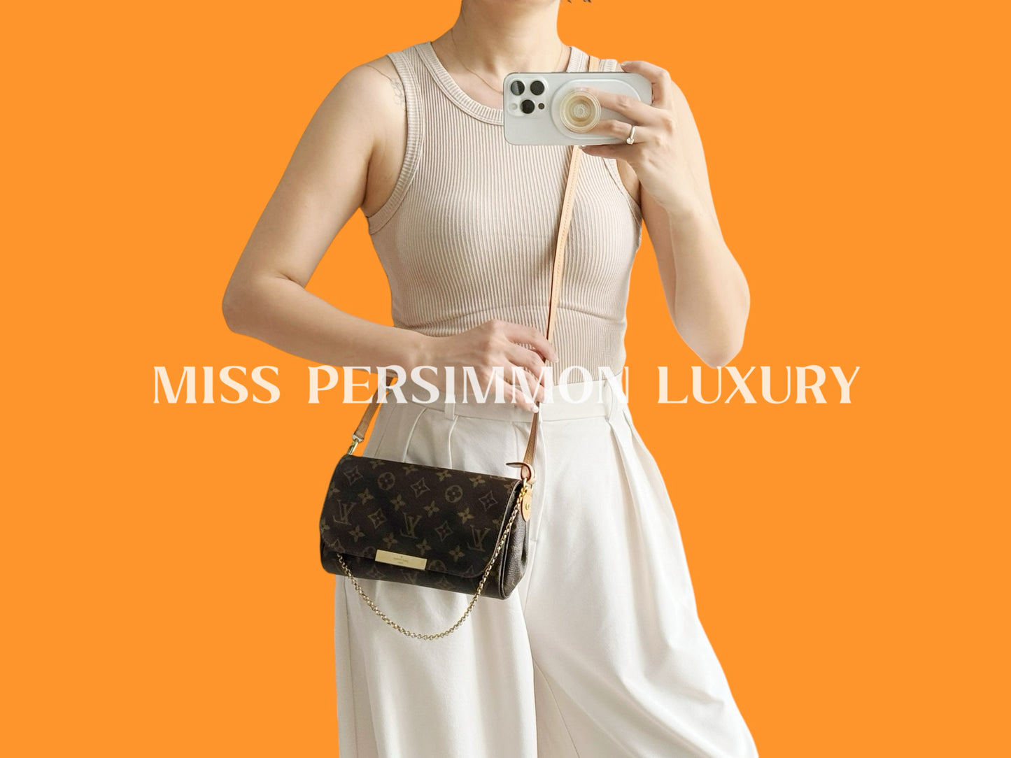 Louis Vuitton Vintage Favorite PM Shoulder Crossbody Bag