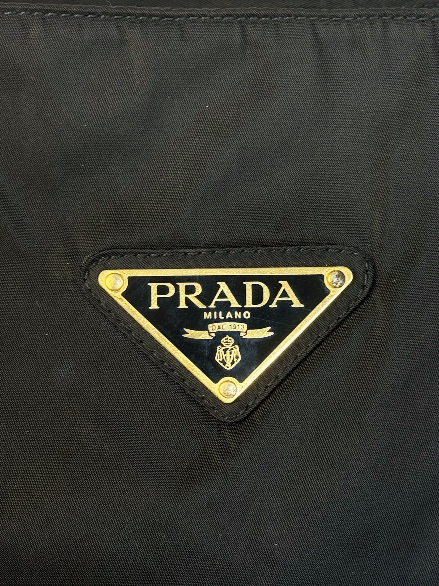 Prada Vintage Nylon Shoulder Tote Bag