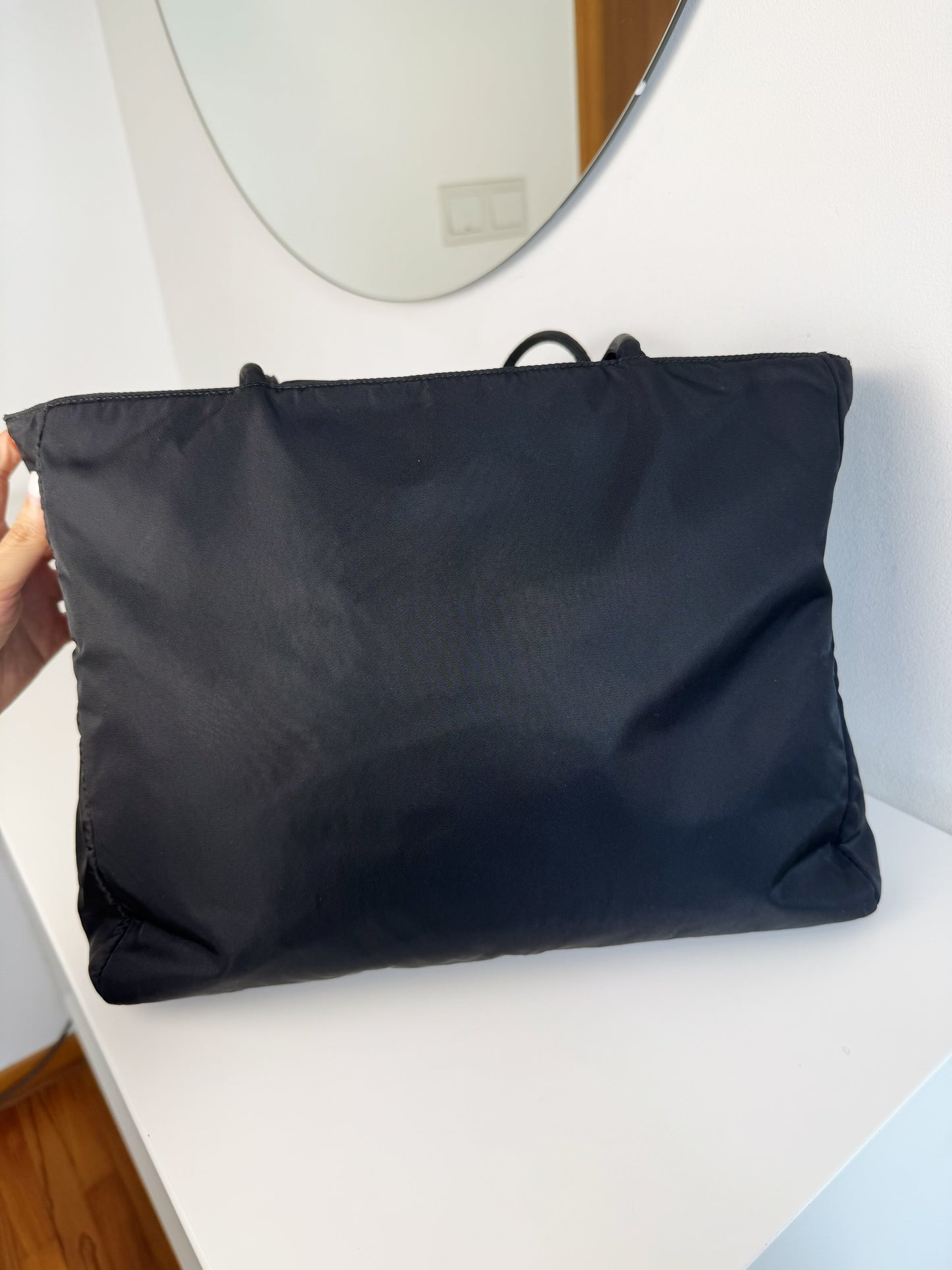 Prada Vintage Nylon Shoulder Tote Bag