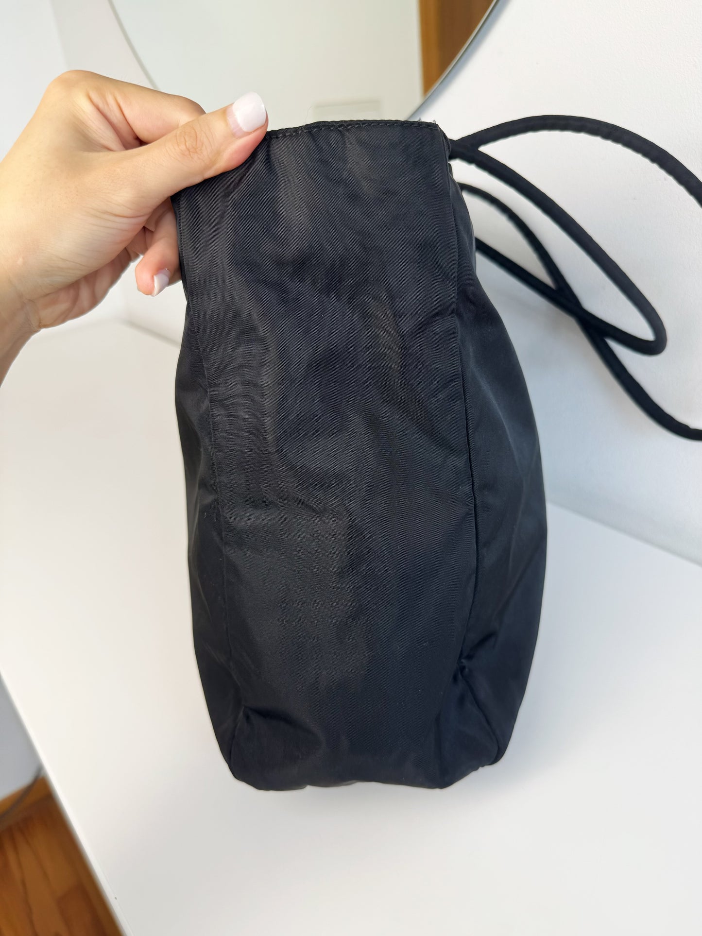 Prada Vintage Nylon Shoulder Tote Bag