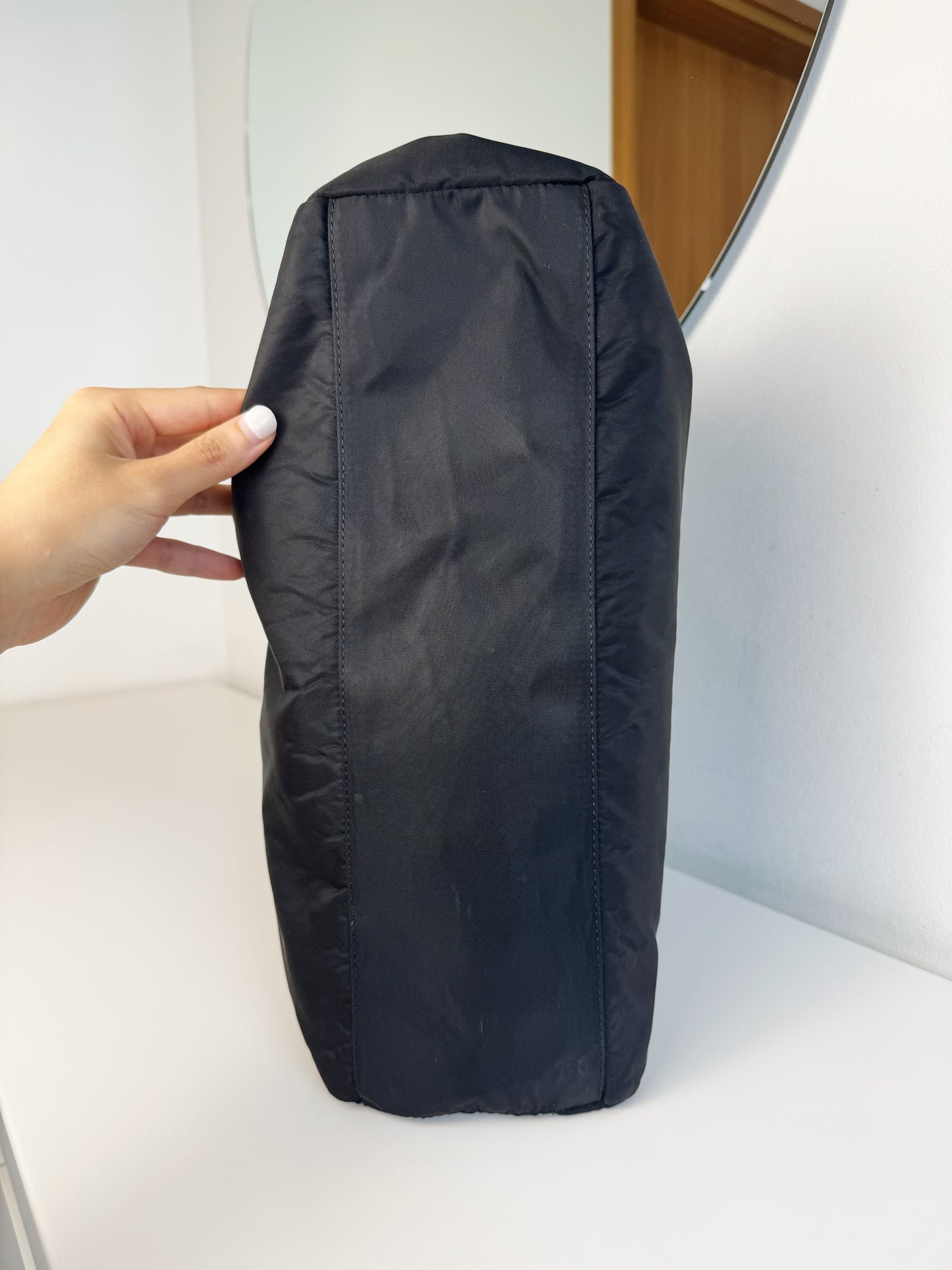 Prada Vintage Nylon Shoulder Tote Bag