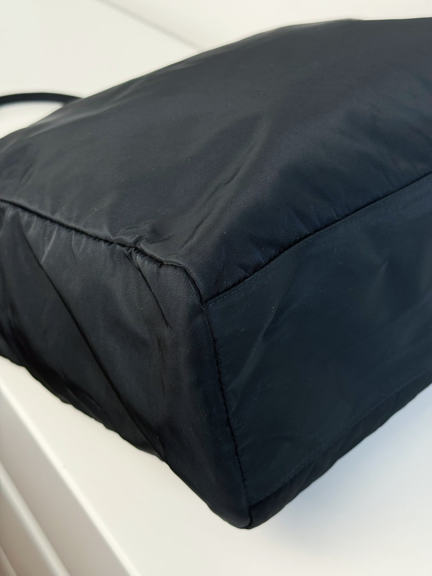 Prada Vintage Nylon Shoulder Tote Bag