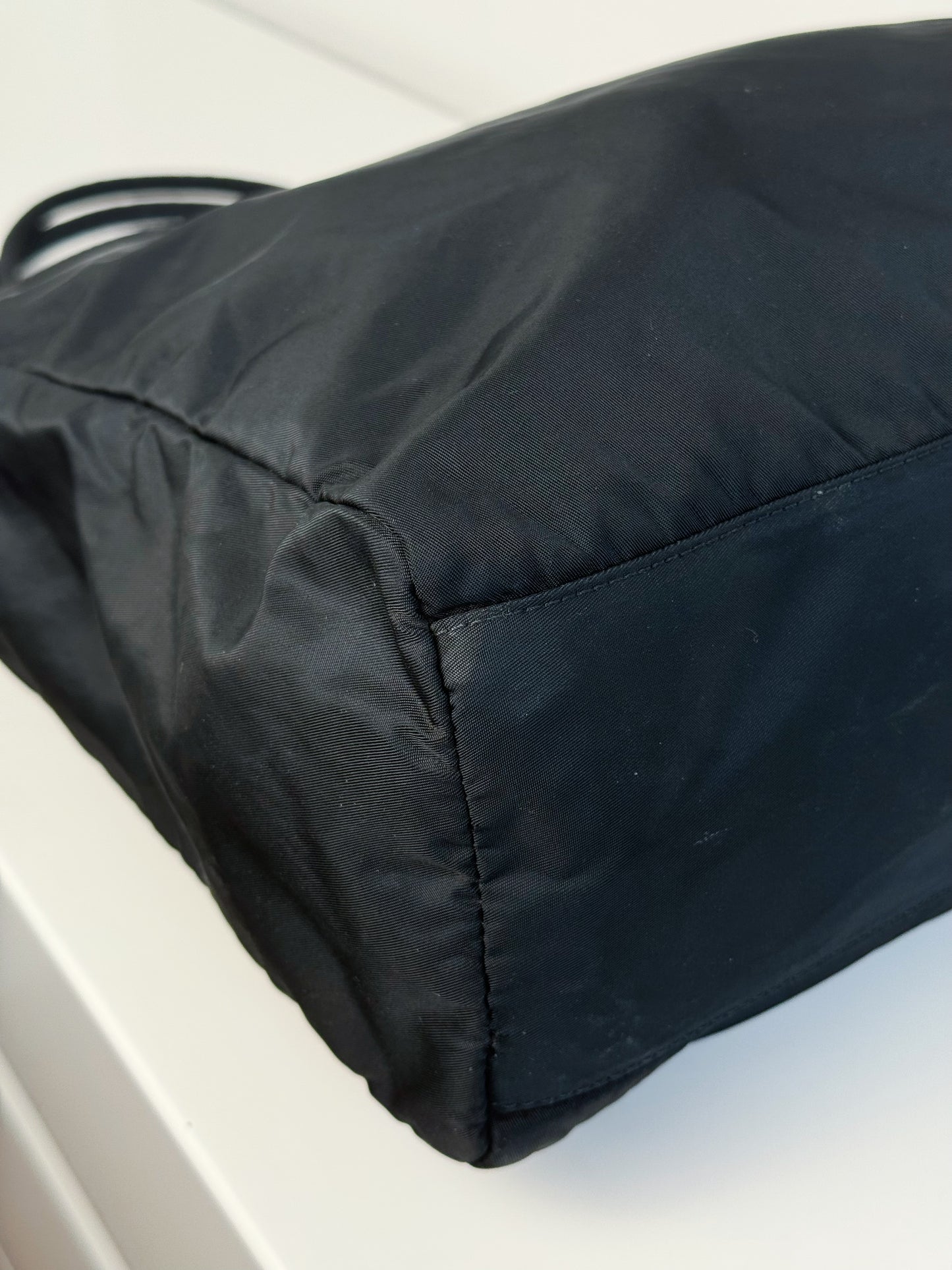 Prada Vintage Nylon Shoulder Tote Bag