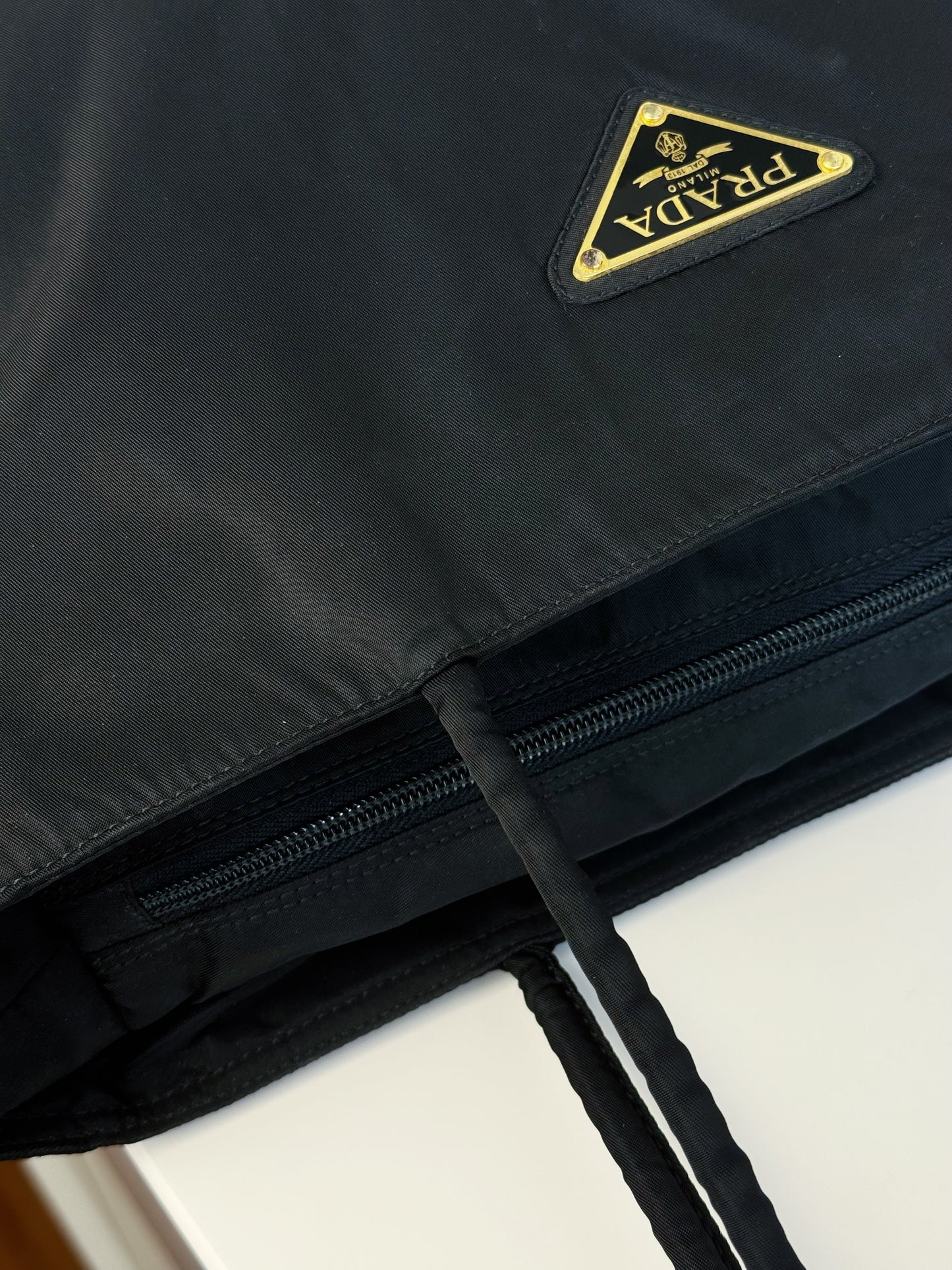 Prada Vintage Nylon Shoulder Tote Bag