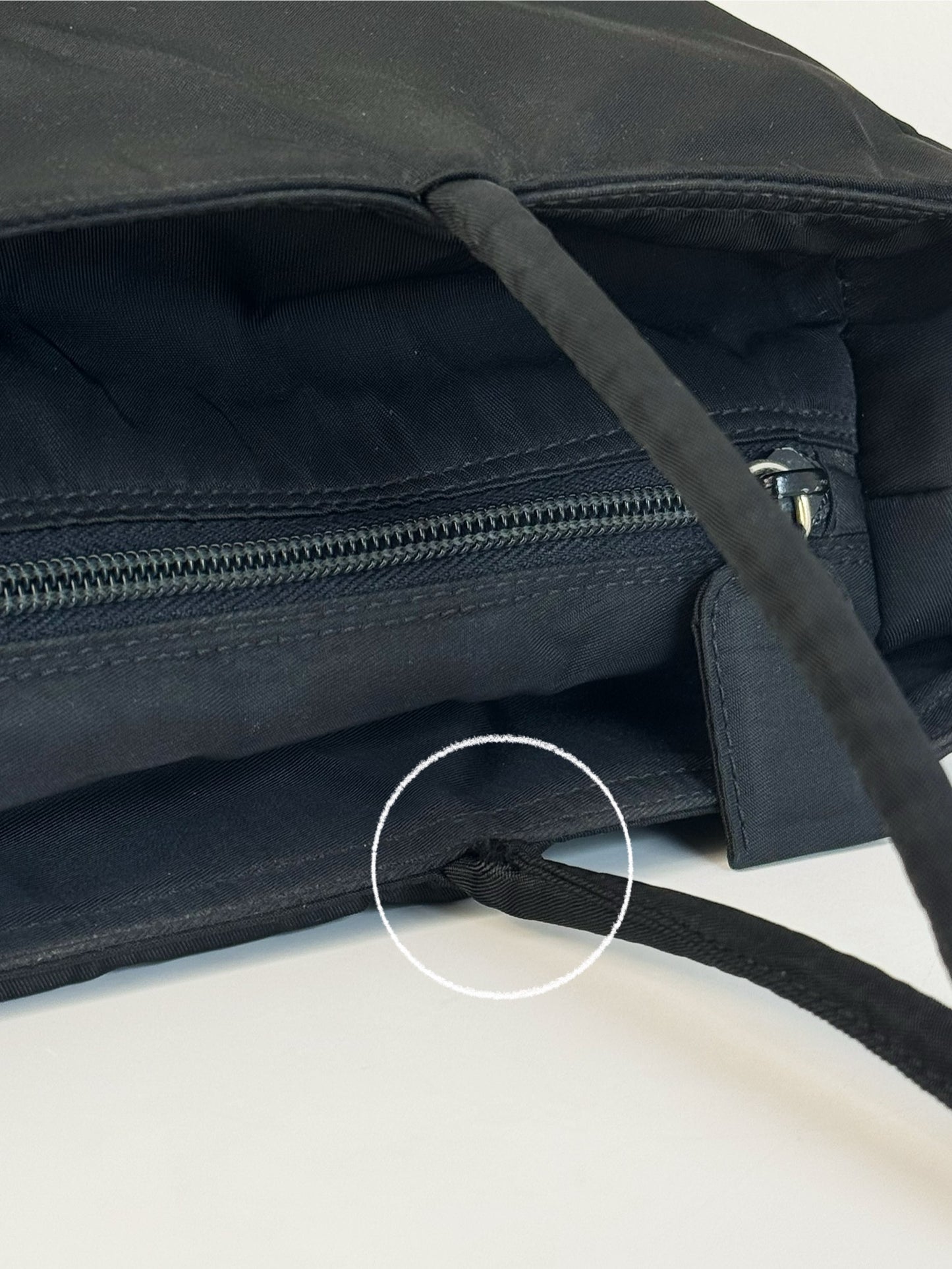 Prada Vintage Nylon Shoulder Tote Bag