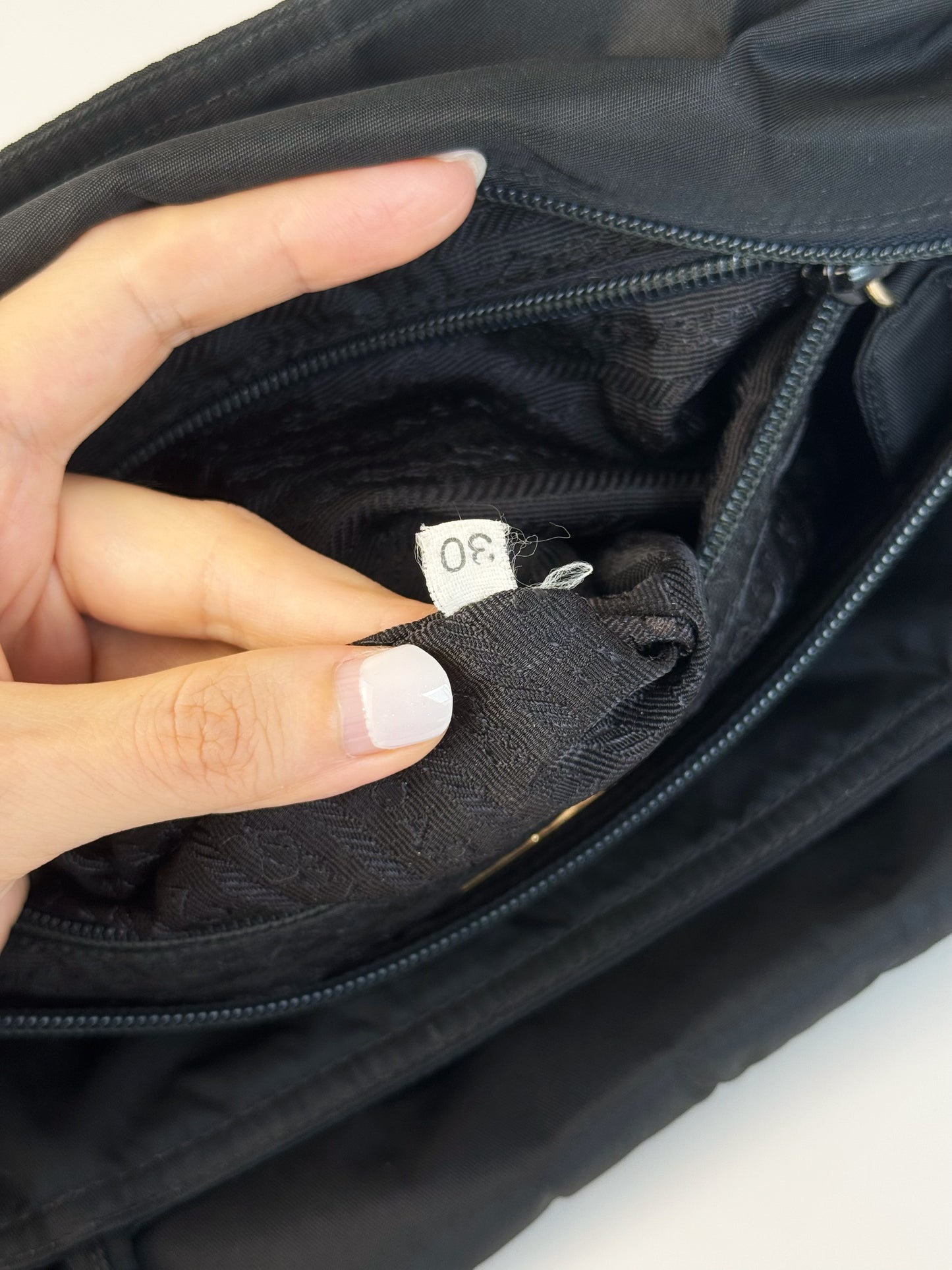 Prada Vintage Nylon Shoulder Tote Bag
