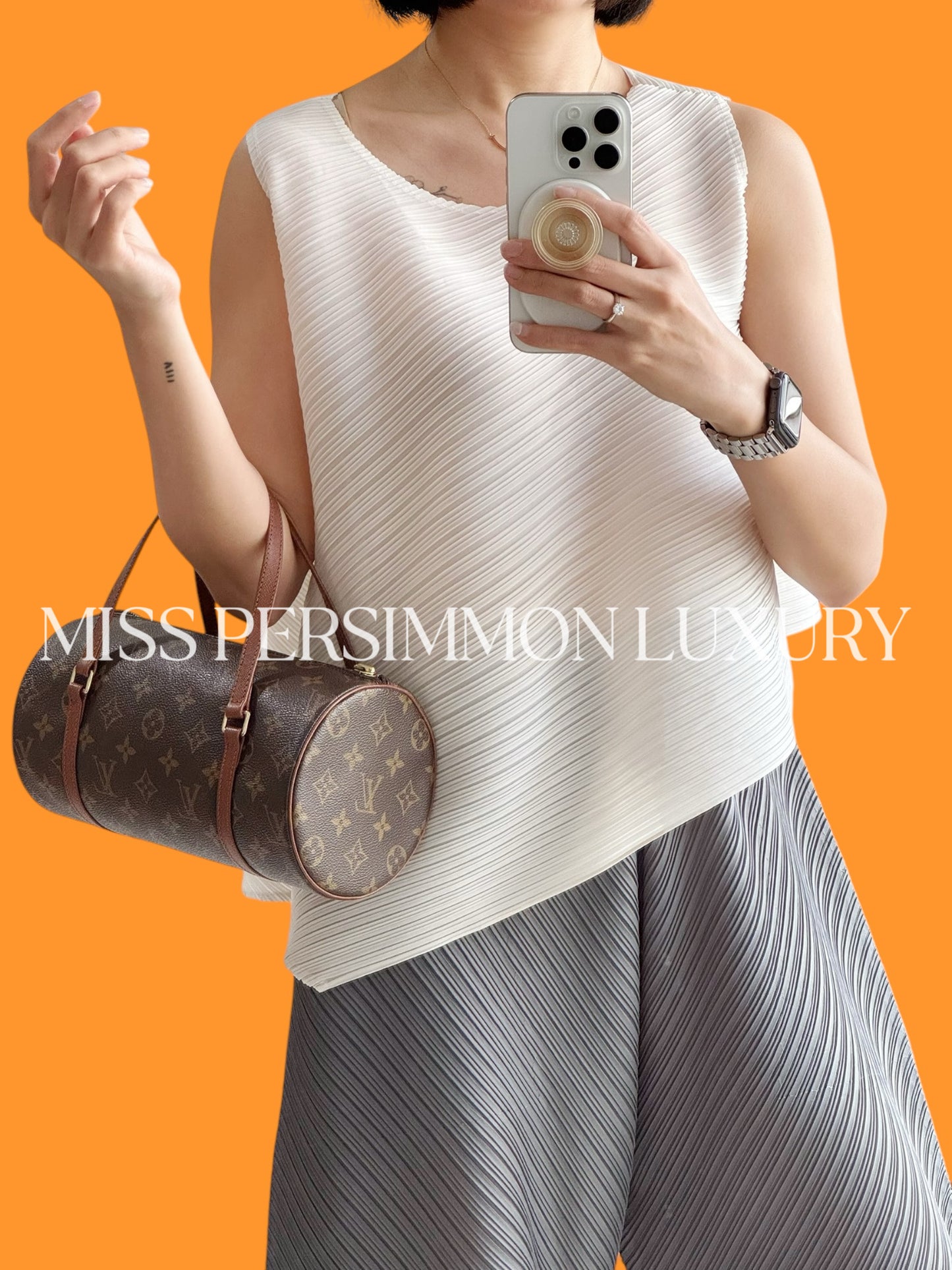 Louis Vuitton Vintage Papillon 26 Handbag Crossbody Bag