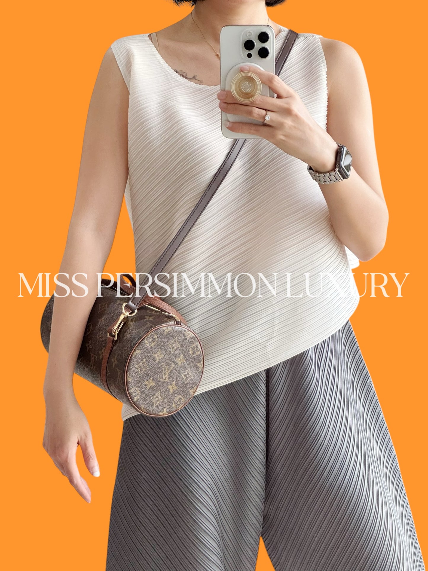 Louis Vuitton Vintage Papillon 26 Handbag Crossbody Bag