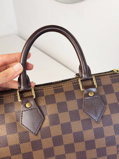 Louis Vuitton Vintage Damier Speedy 25 Handbag Crossbody Bag