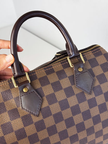 Louis Vuitton Vintage Damier Speedy 25 Handbag Crossbody Bag