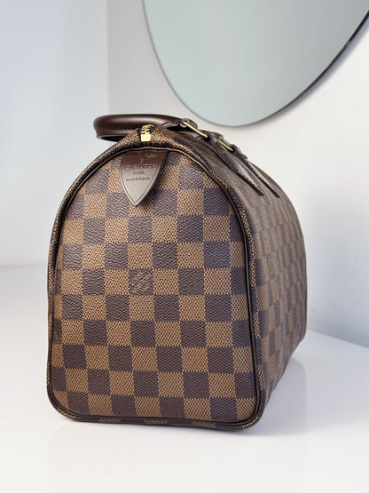 Louis Vuitton Vintage Damier Speedy 25 Handbag Crossbody Bag